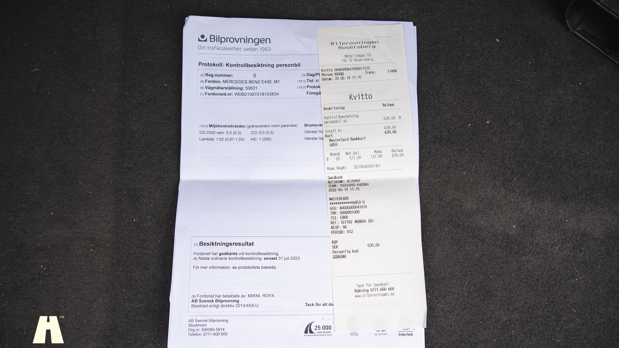 Dokumentation, 2000 Mercedes E430