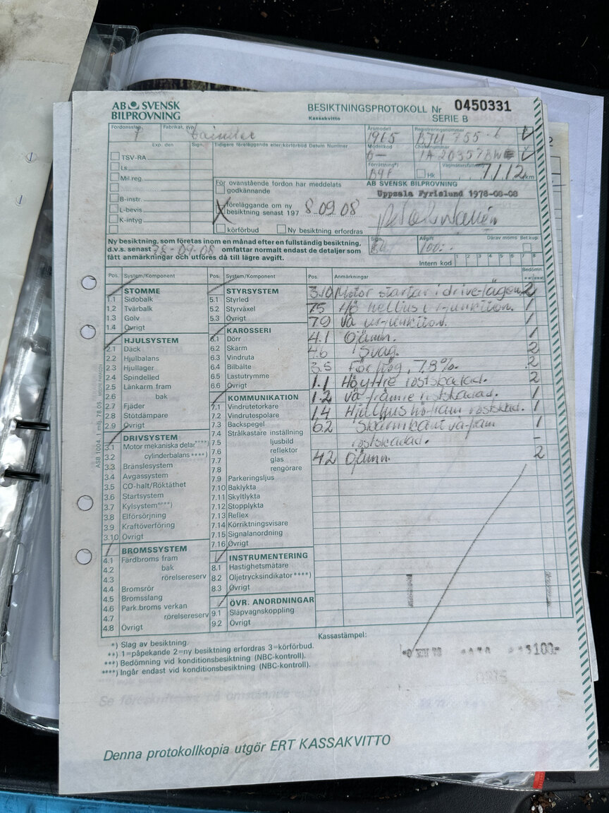 Documentation for 1965 Daimler 250 V8