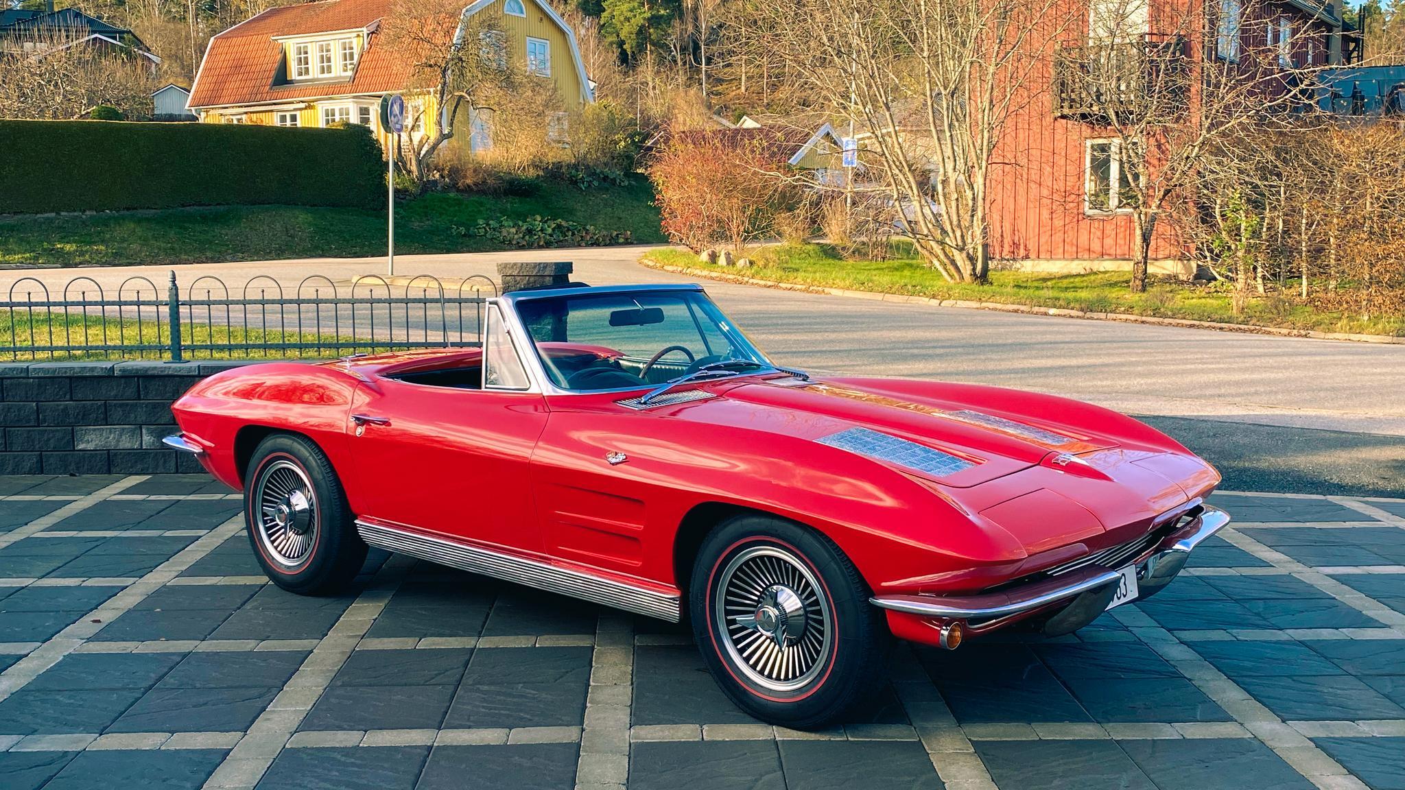 Exteriörbild på 1963 Corvette C2 Stingray
