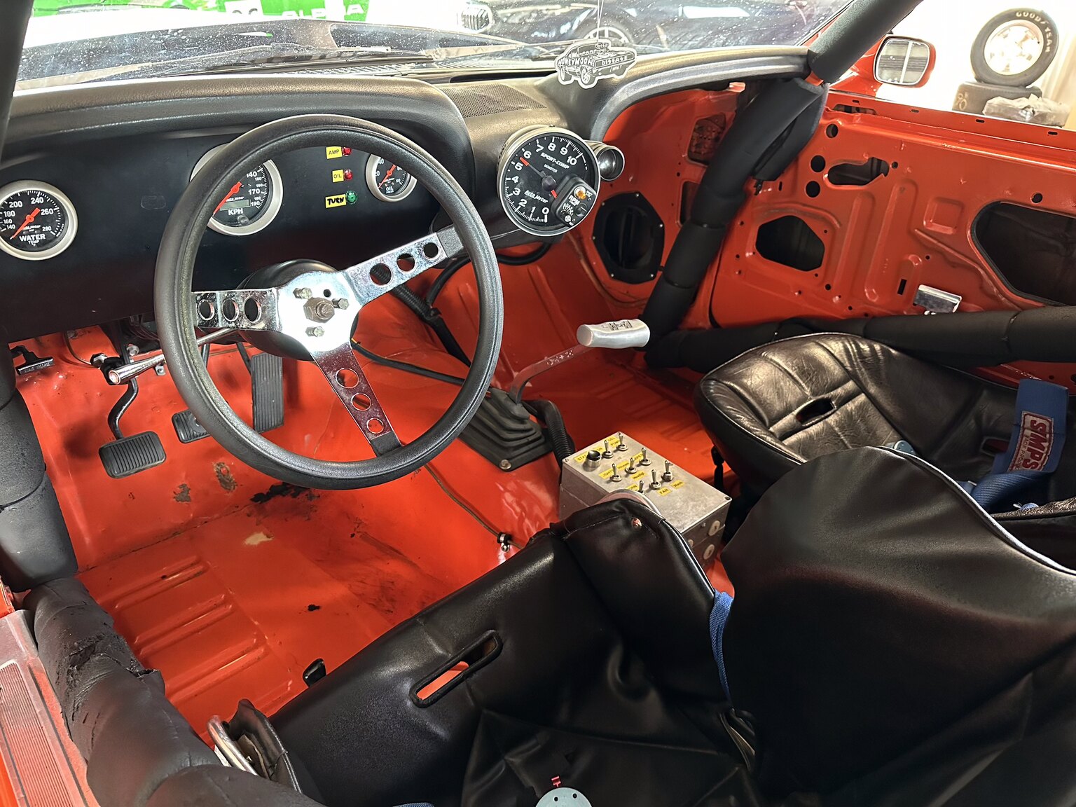 Innenraumfoto von 1969 Ford Mustang Fastback Boss Race Car