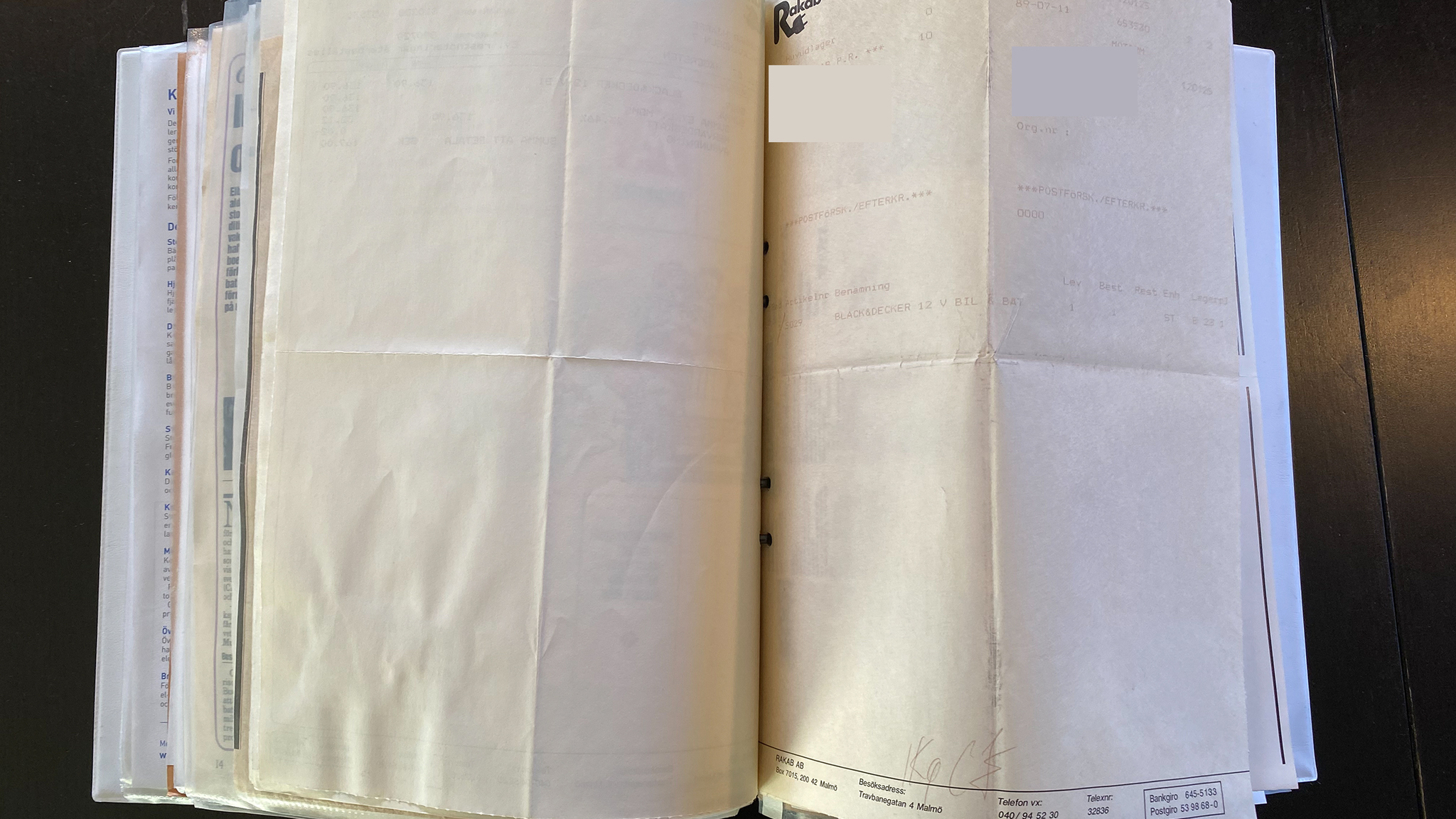 Dokumentation, 1988 Volvo 240 GL