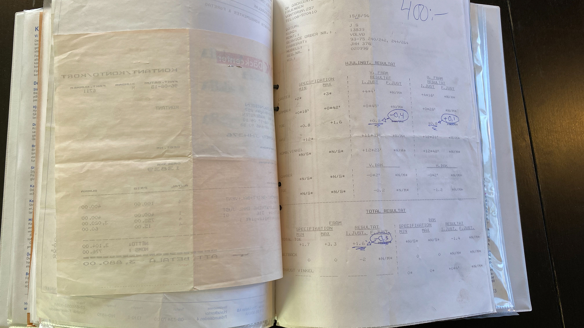 Dokumentation, 1988 Volvo 240 GL