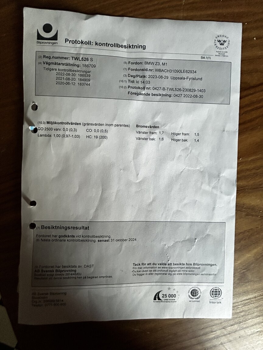 Documentation for 1999 BMW Z3 2.8i (1)