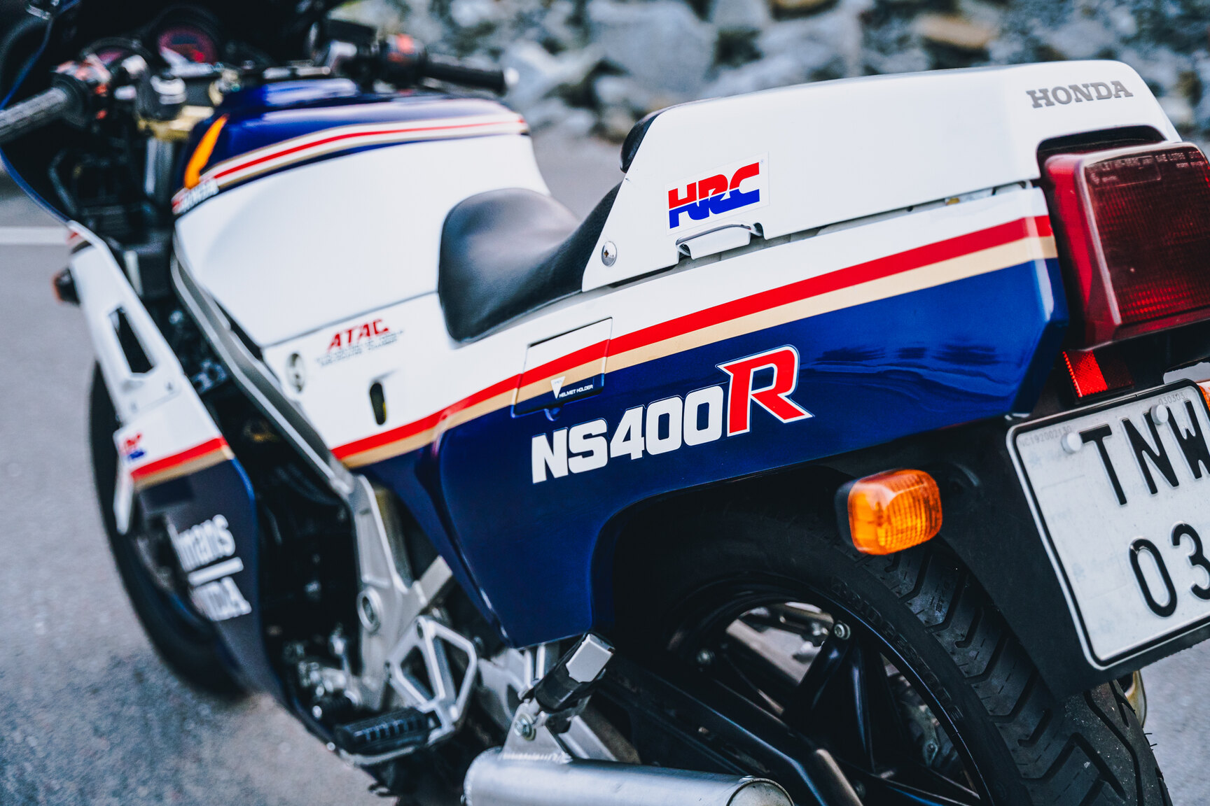 Exterior image of 1986 Honda NS400R Rothmans Replica
