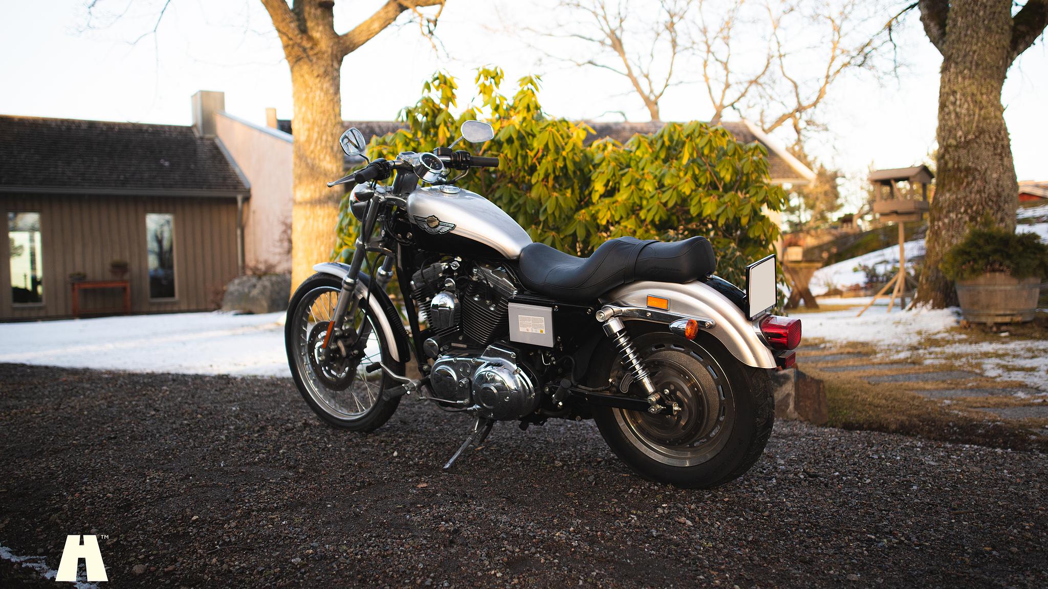 Exterior image of 2003 Harley Davidson Sportster 1200C 100th Anniversary Edition