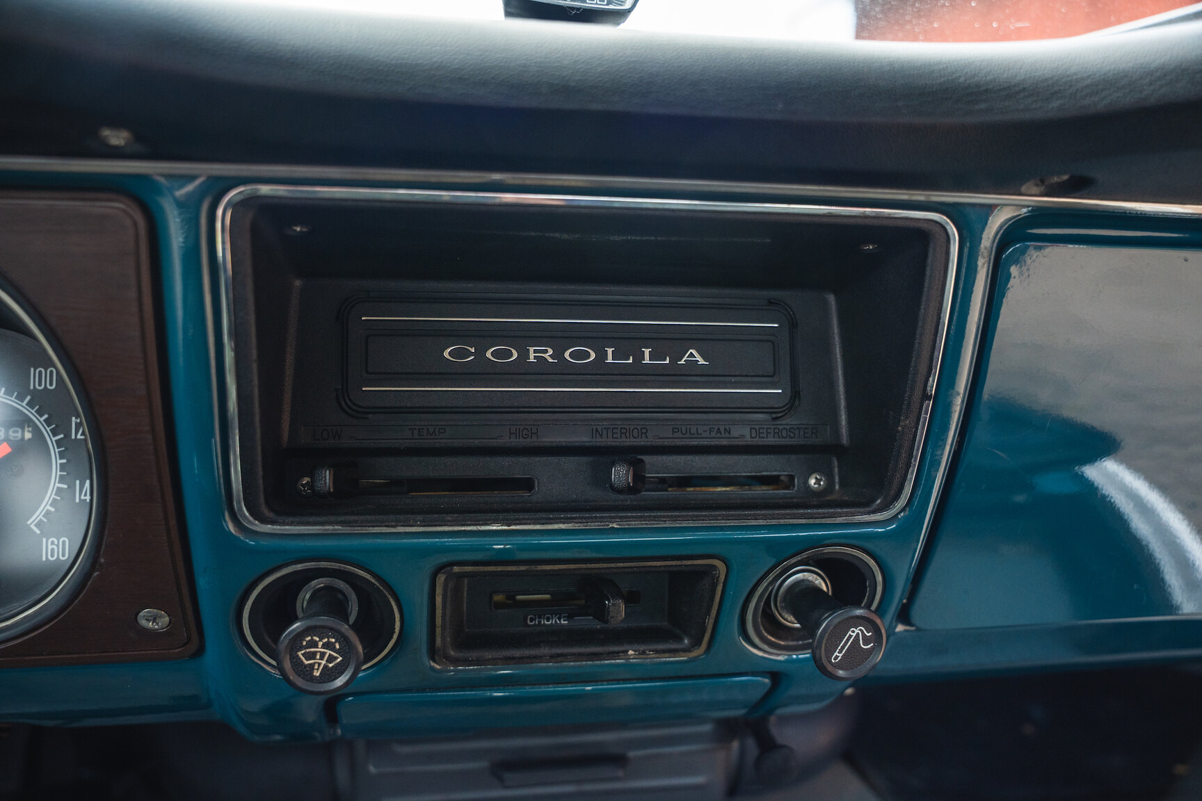Interiörbild 1969 Toyota Corolla Coupé