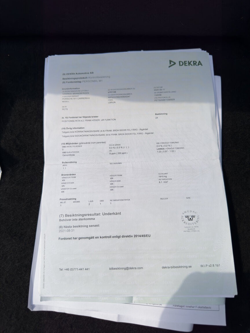 Dokumentation för 2004 Porsche 911 Carrera 4