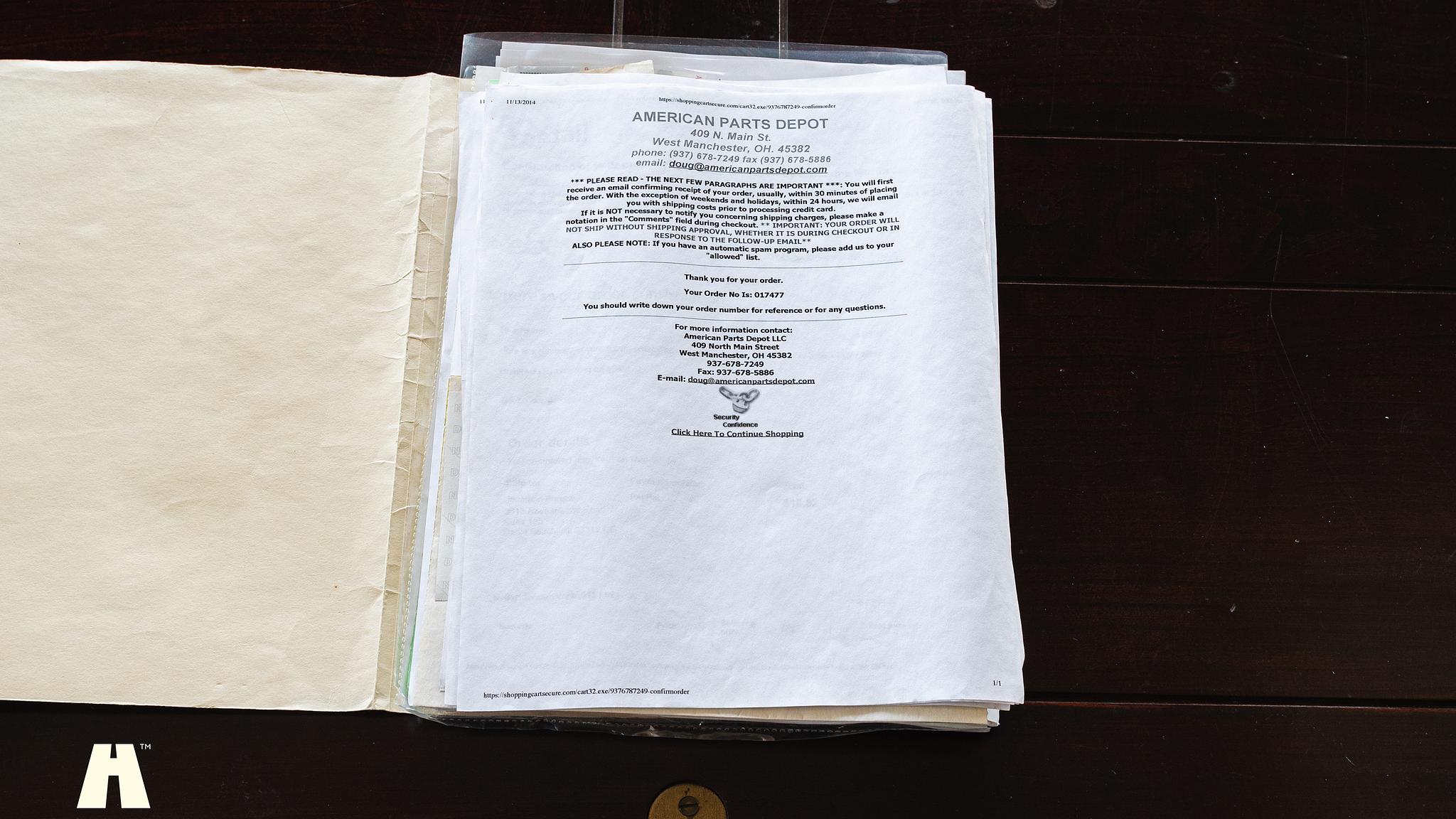 Dokumentation för 1965 AMC Rambler Marlin 327 CUI 5.4 V8