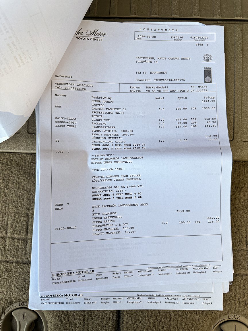 Documentation for 2008 Toyota Land Cruiser 4.5 4WD V8