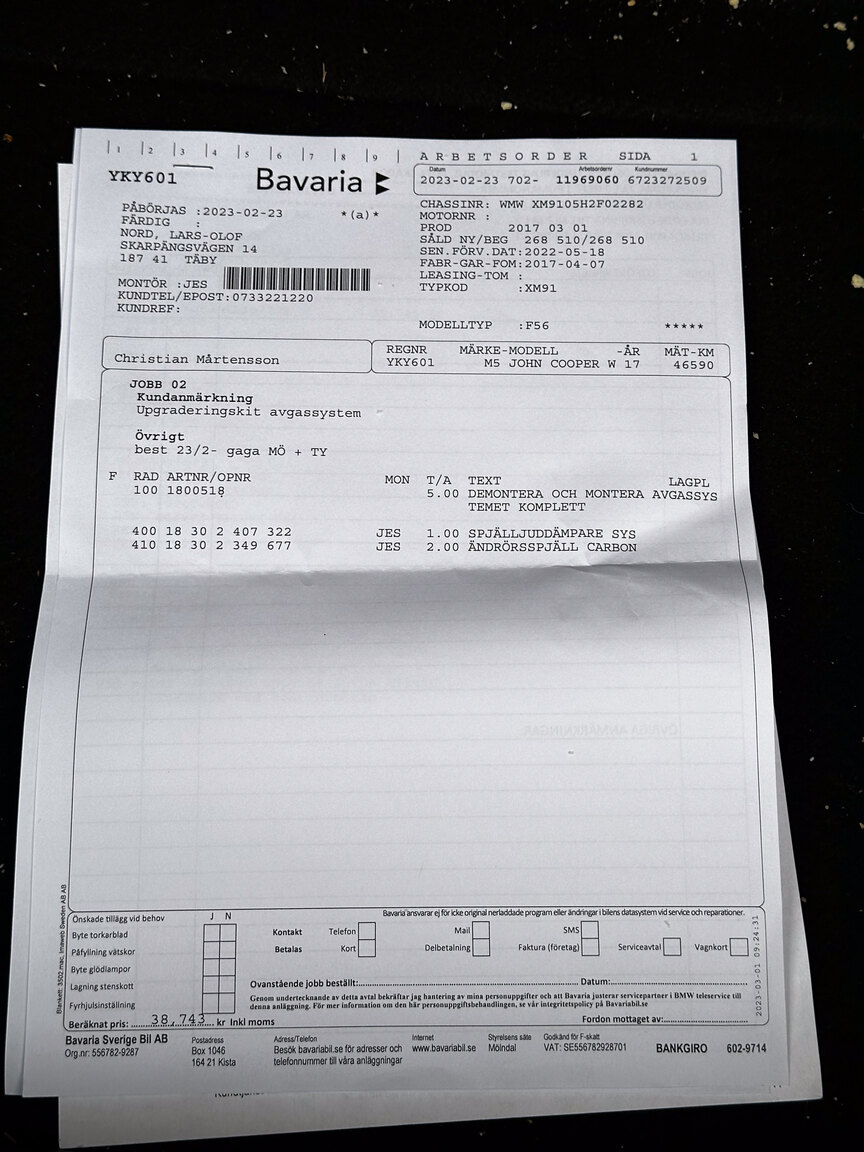 Dokumentation, 2017 Mini Cooper JCW