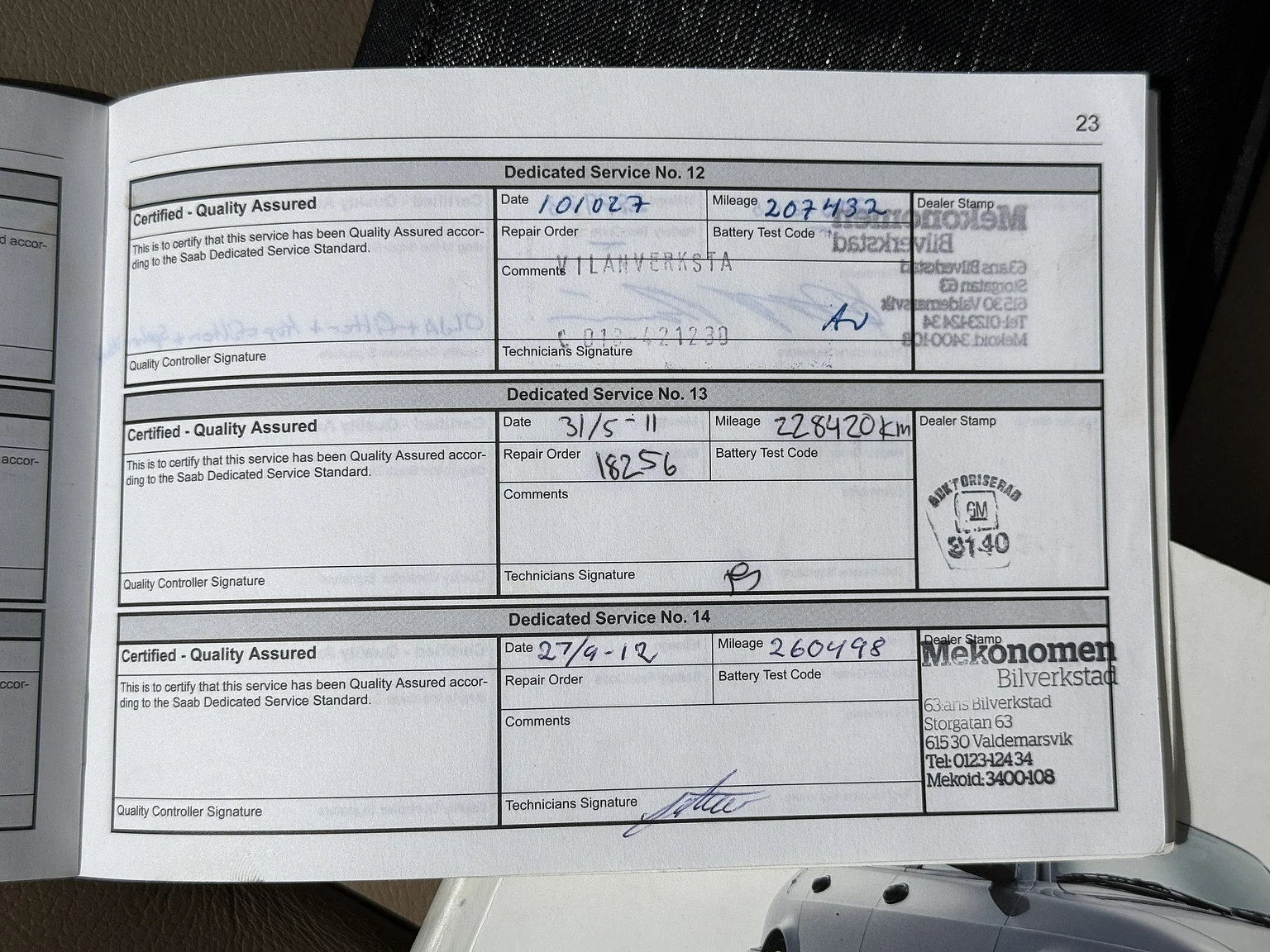 Documentation for 2002 Saab 9-3 2.0T SE Convertible – NO RESERVE (8)