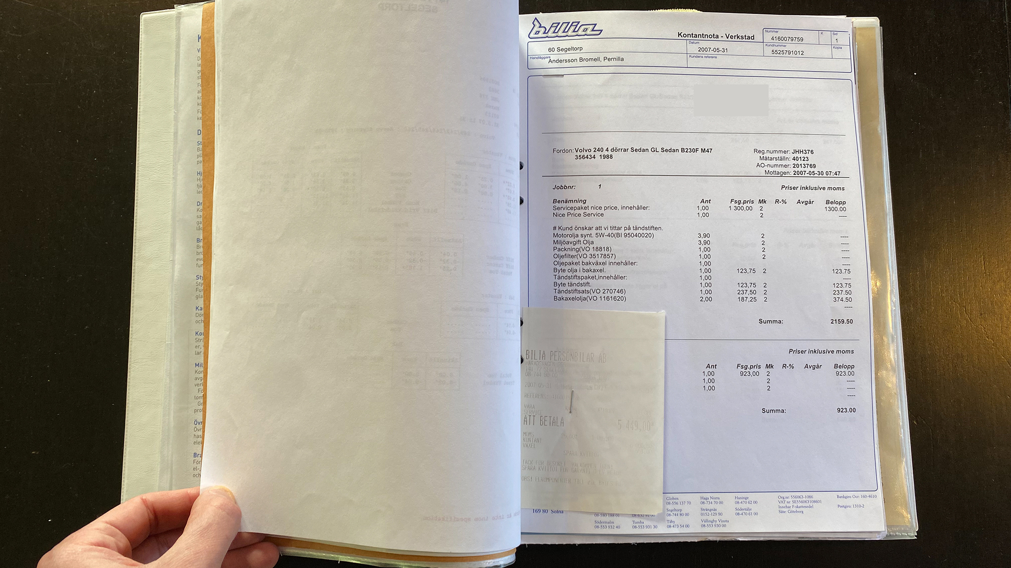 Dokumentation, 1988 Volvo 240 GL