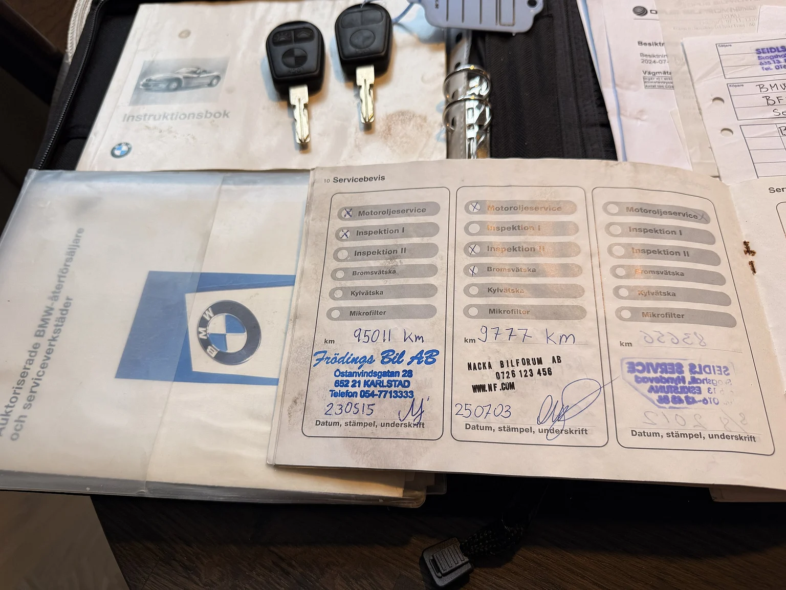 Documentation for 1996 BMW Z3 1.8 (2)