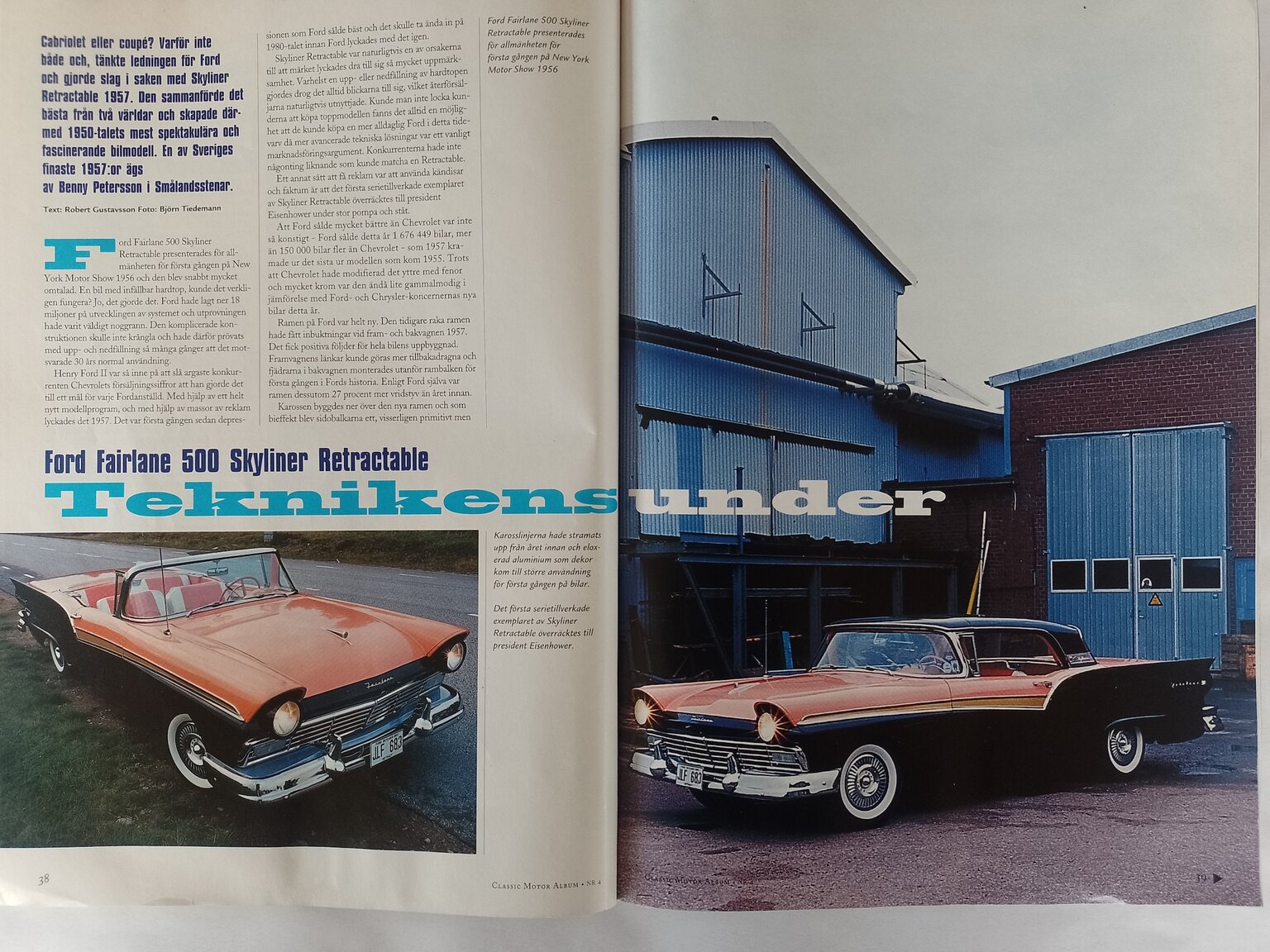 Dokumentation, 1957 Ford Fairlane 500 Skyliner Retract