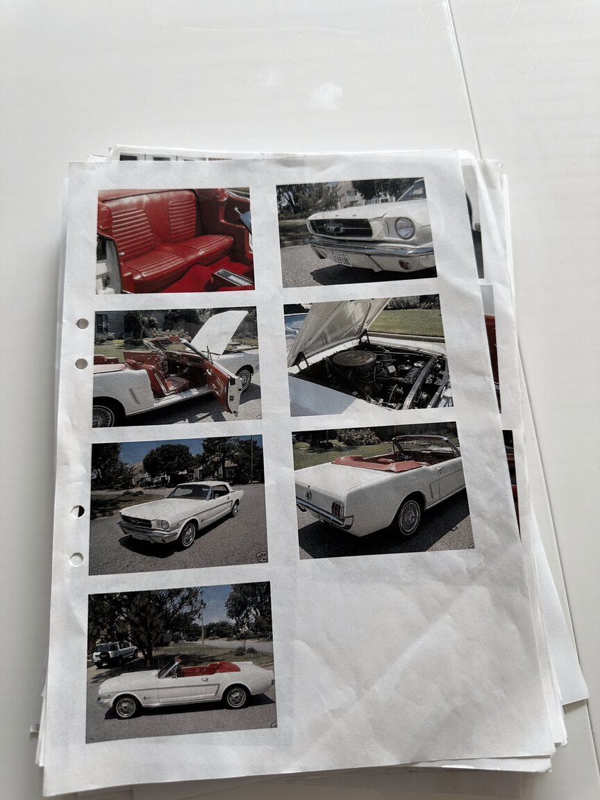 Dokumentation för 1965 Ford Mustang Cabriolet (2)