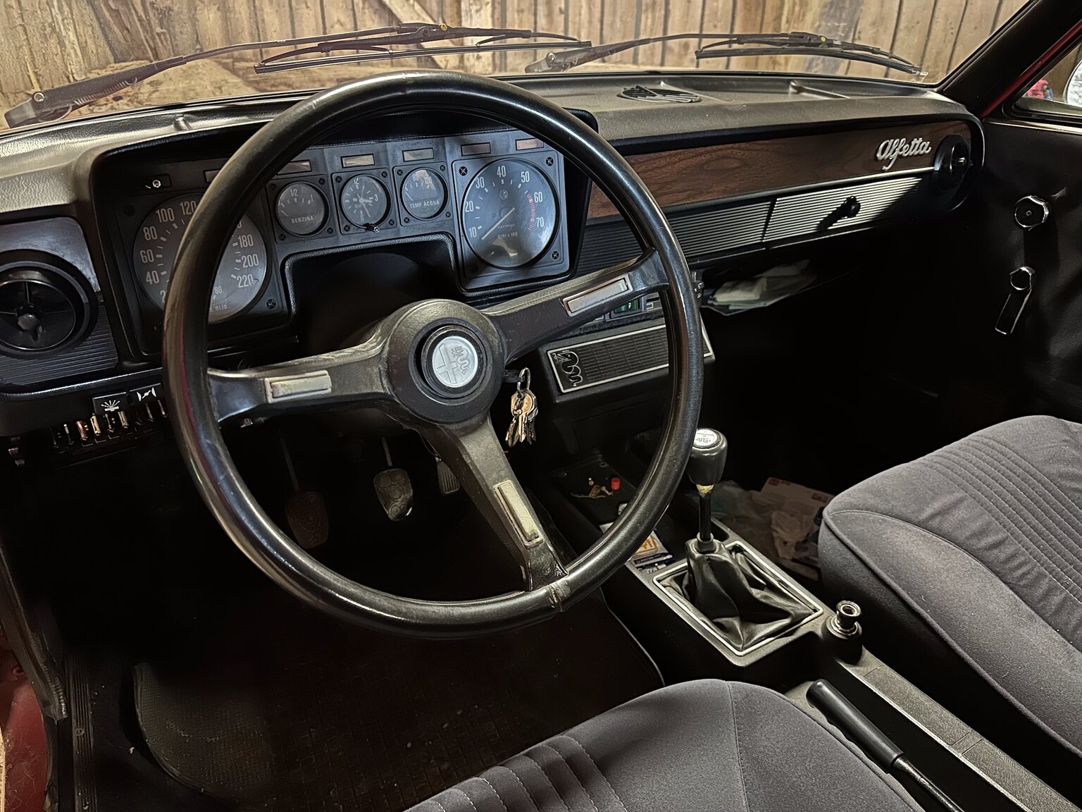 Interiörbild 1977 Alfa Romeo Alfetta
