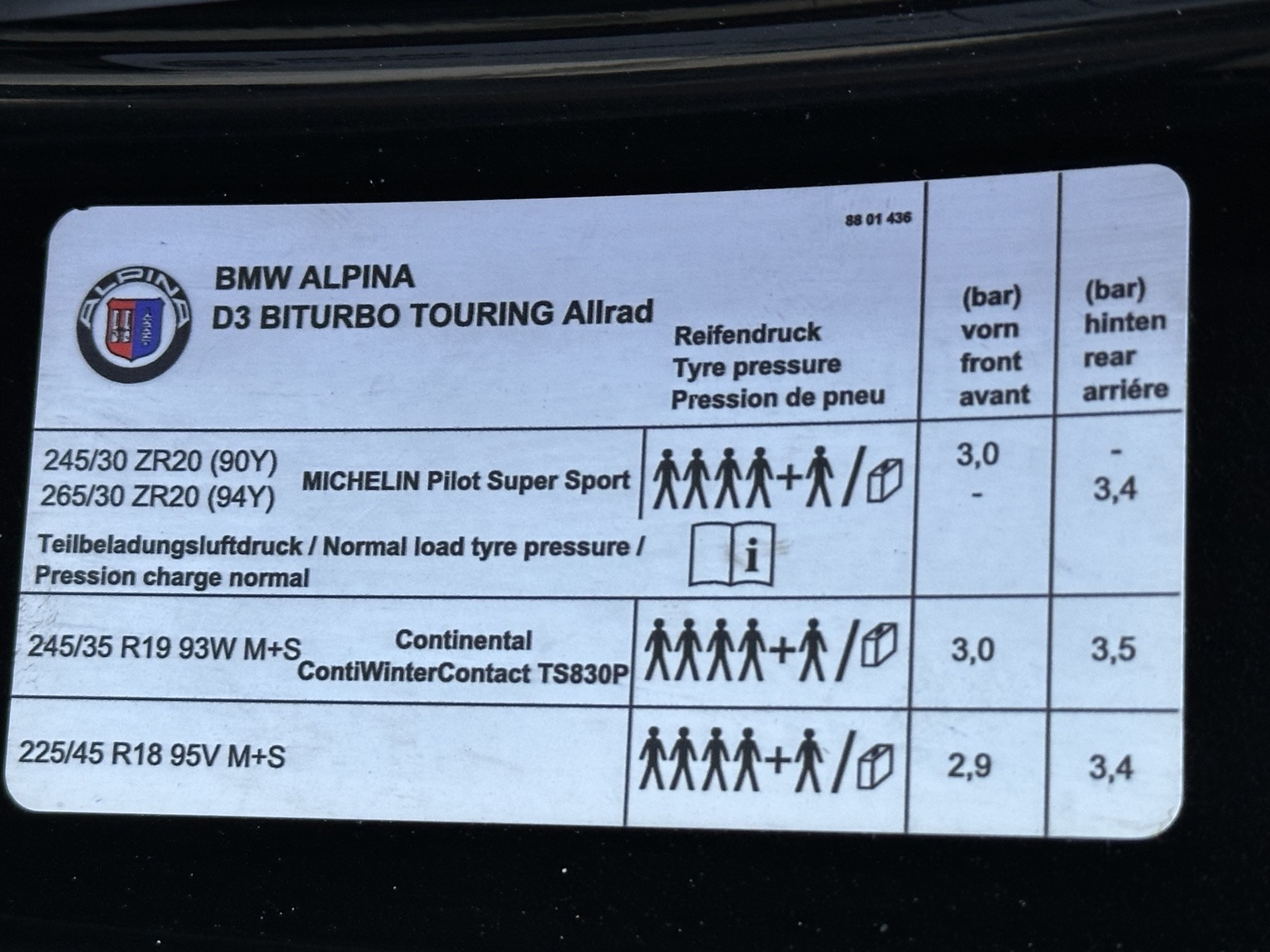 Interiörbild 2017 Alpina D3 Bi-Turbo Allrad