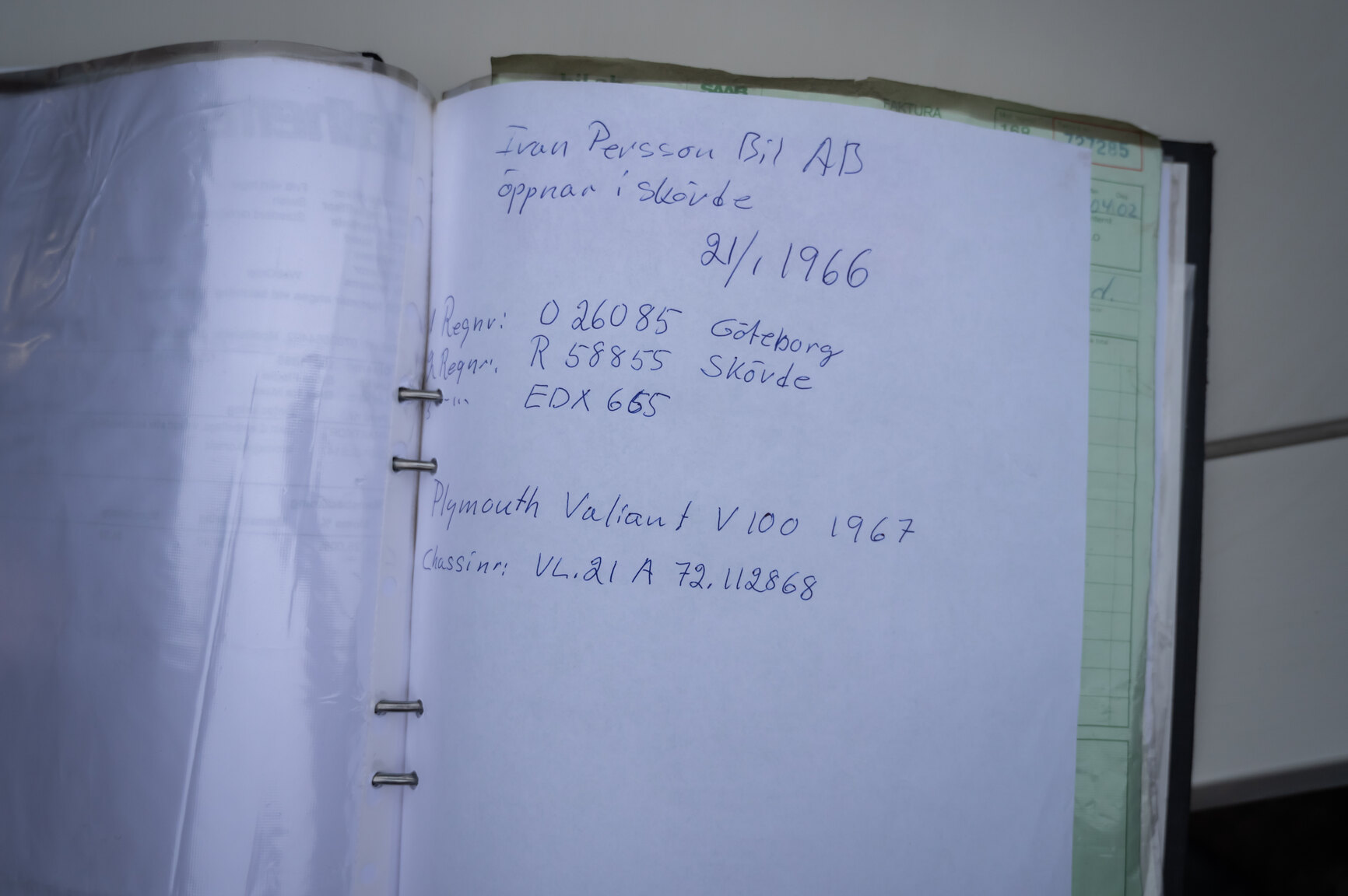 Dokumentation, 1967 Plymouth Valiant V 100 Sedan