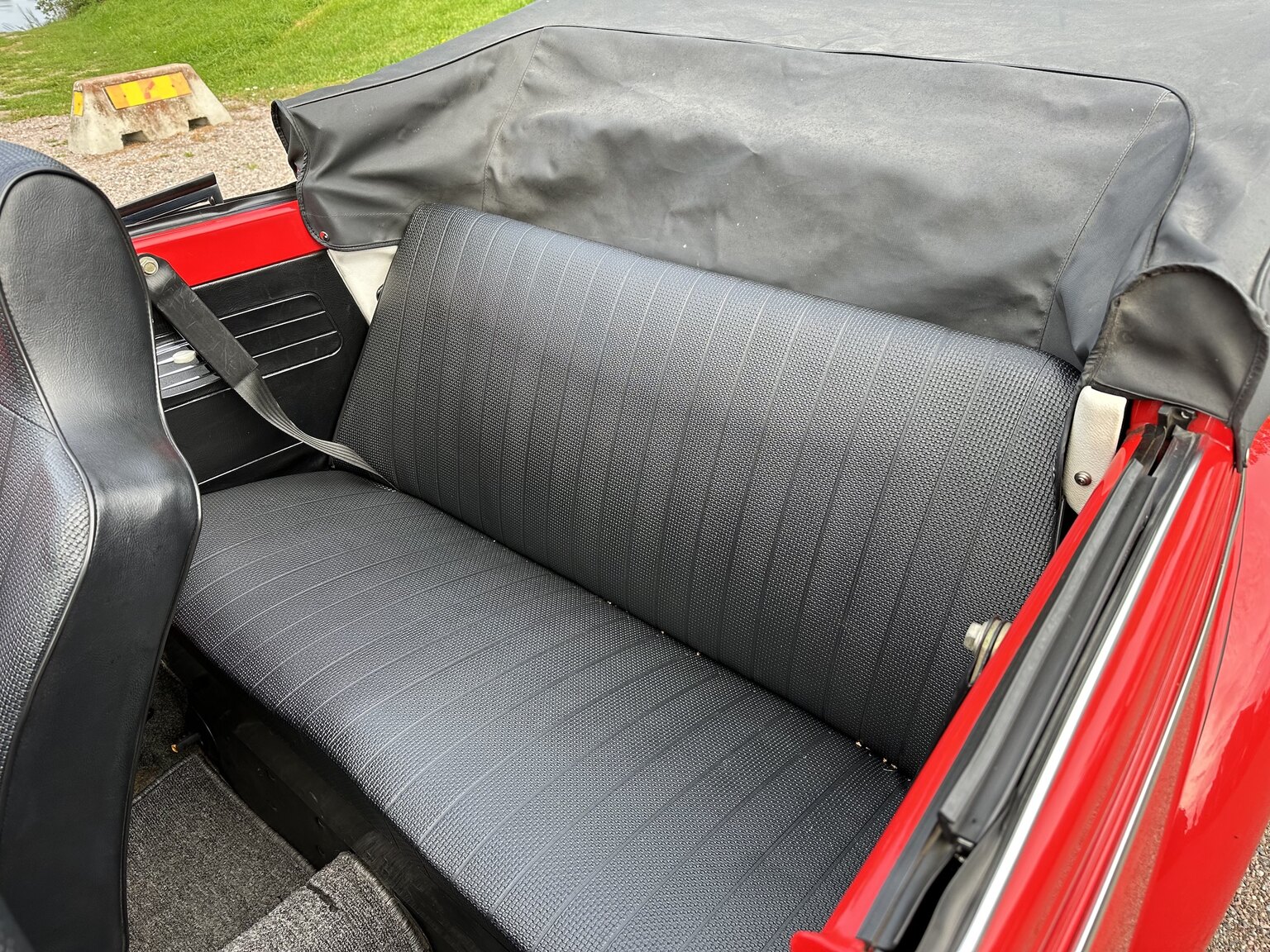 Interiörbild 1971 Volkswagen beetle 1302 cabriolet