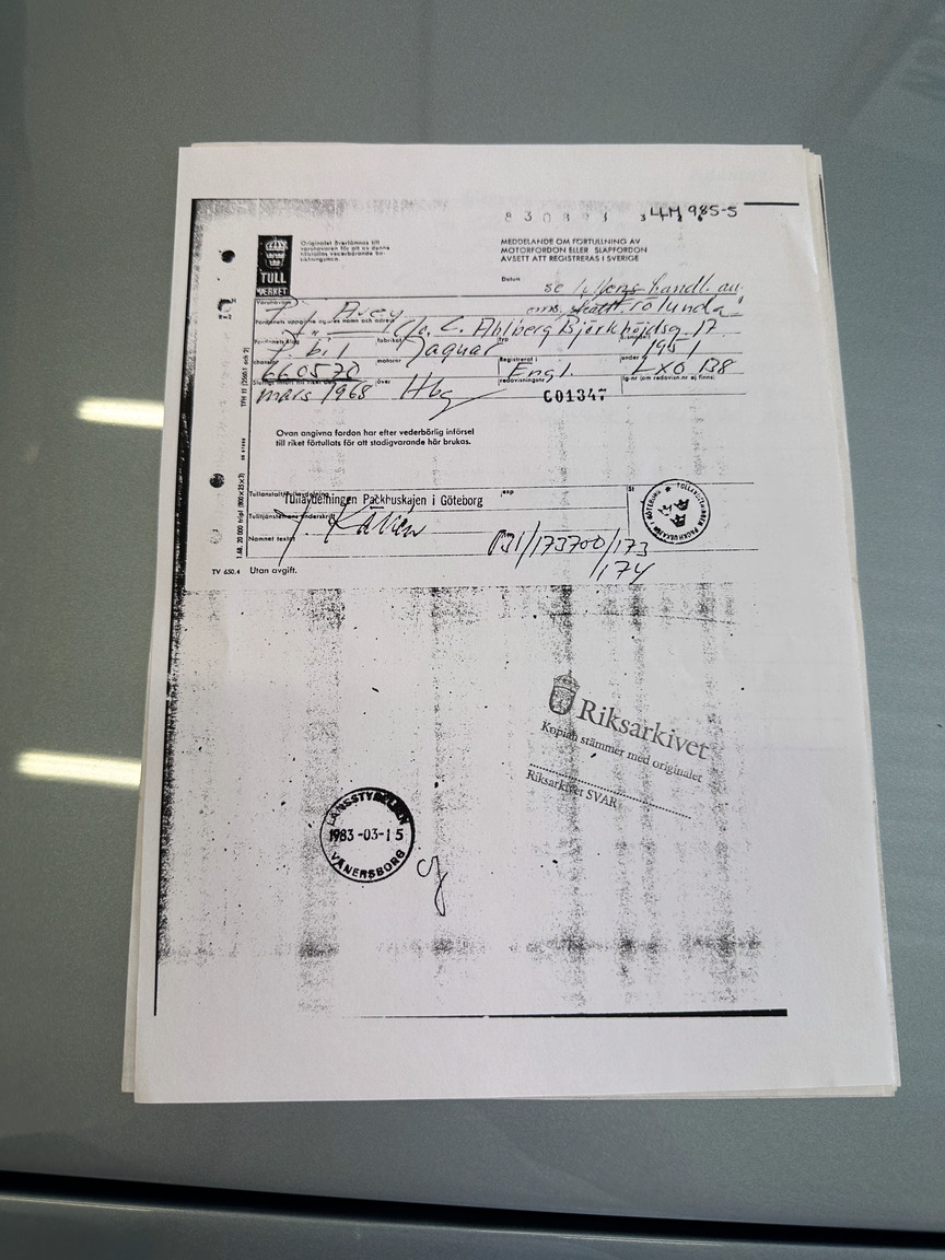 Dokumentation, 1951 Jaguar XK 120