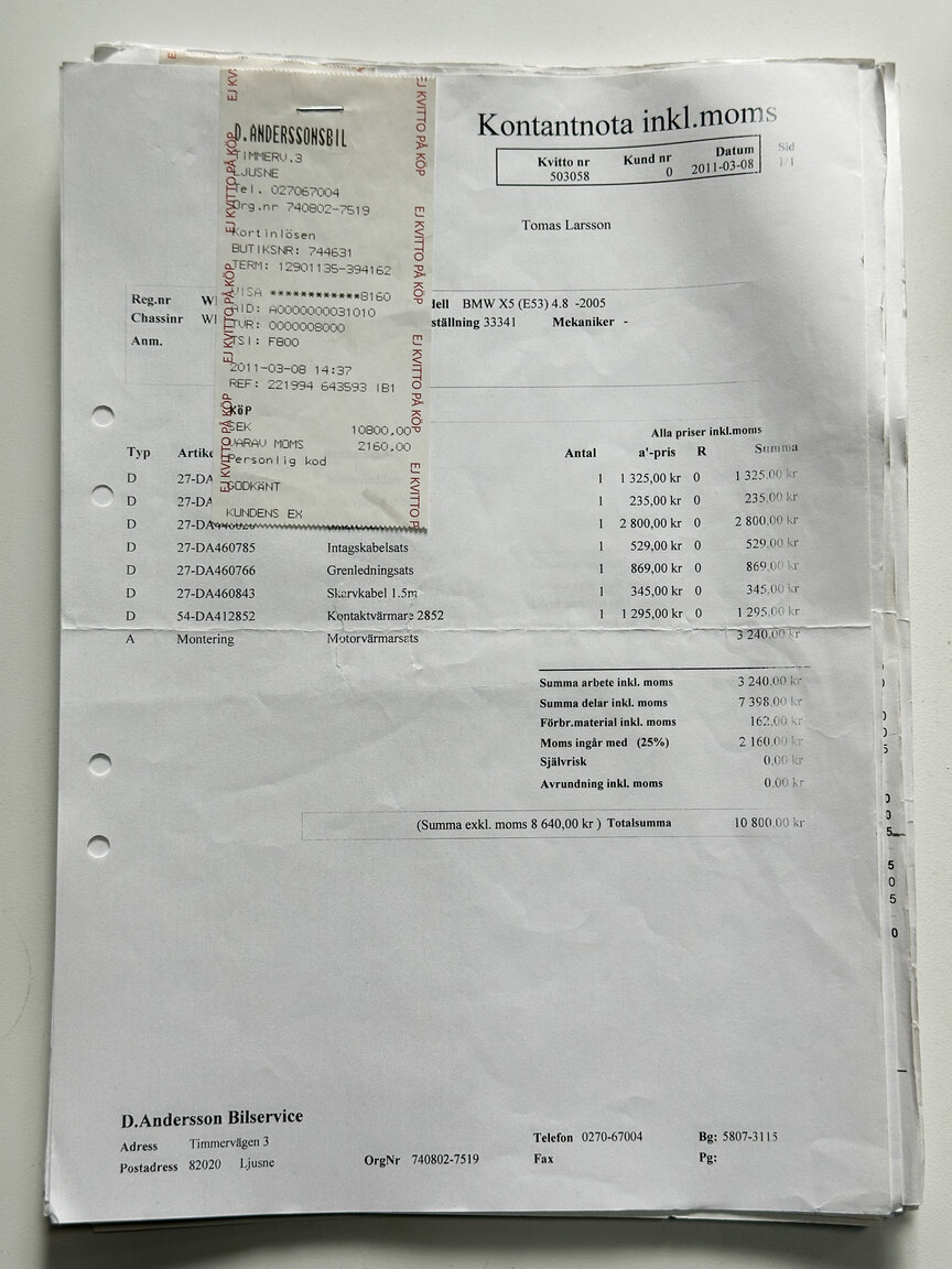 Documentation for 2005 BMW X5 4.8iS E53 LCI