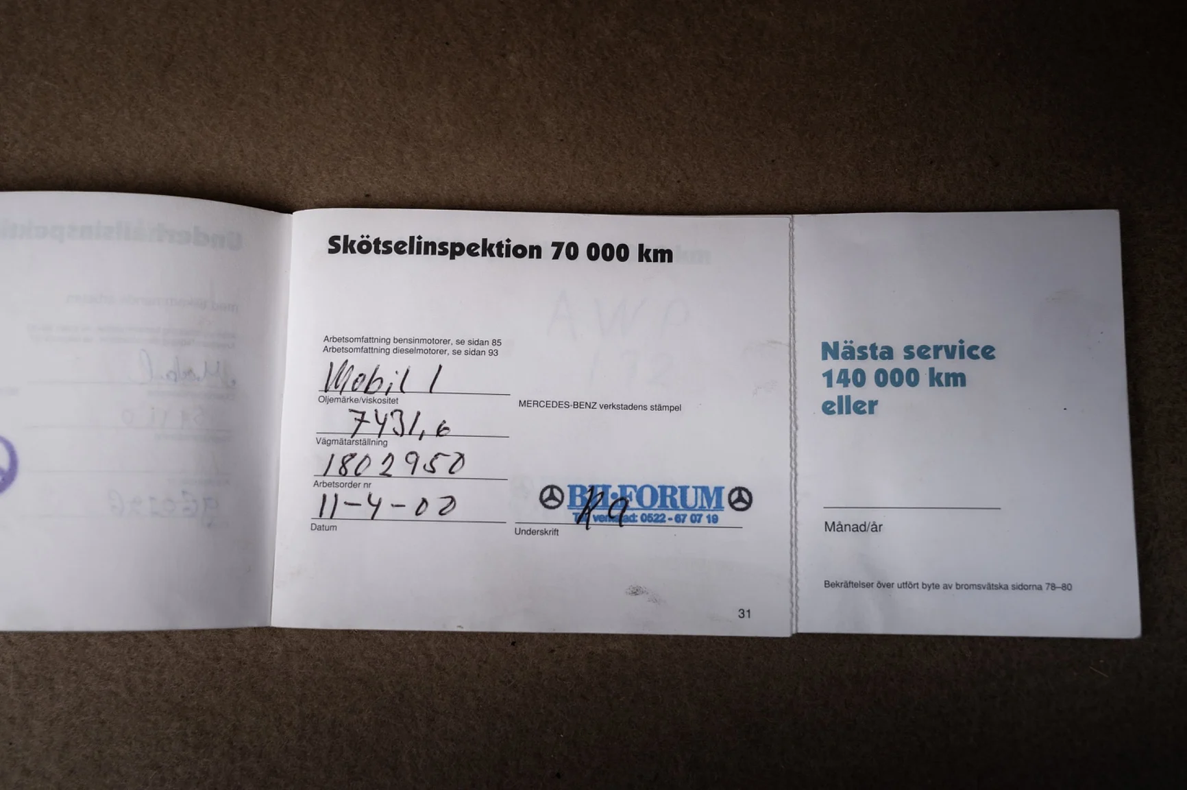 Dokumentation, 1991 Mercedes-Benz 500 SL (18)