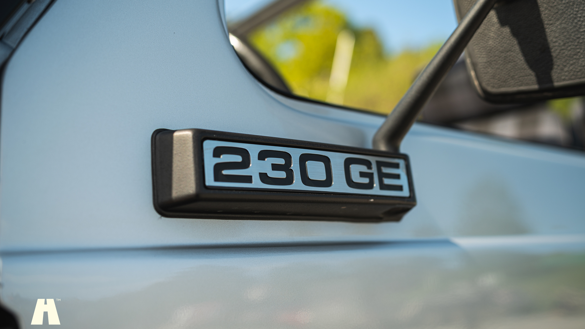Exteriörbild på 1985 Mercedes 230GE Cabrio