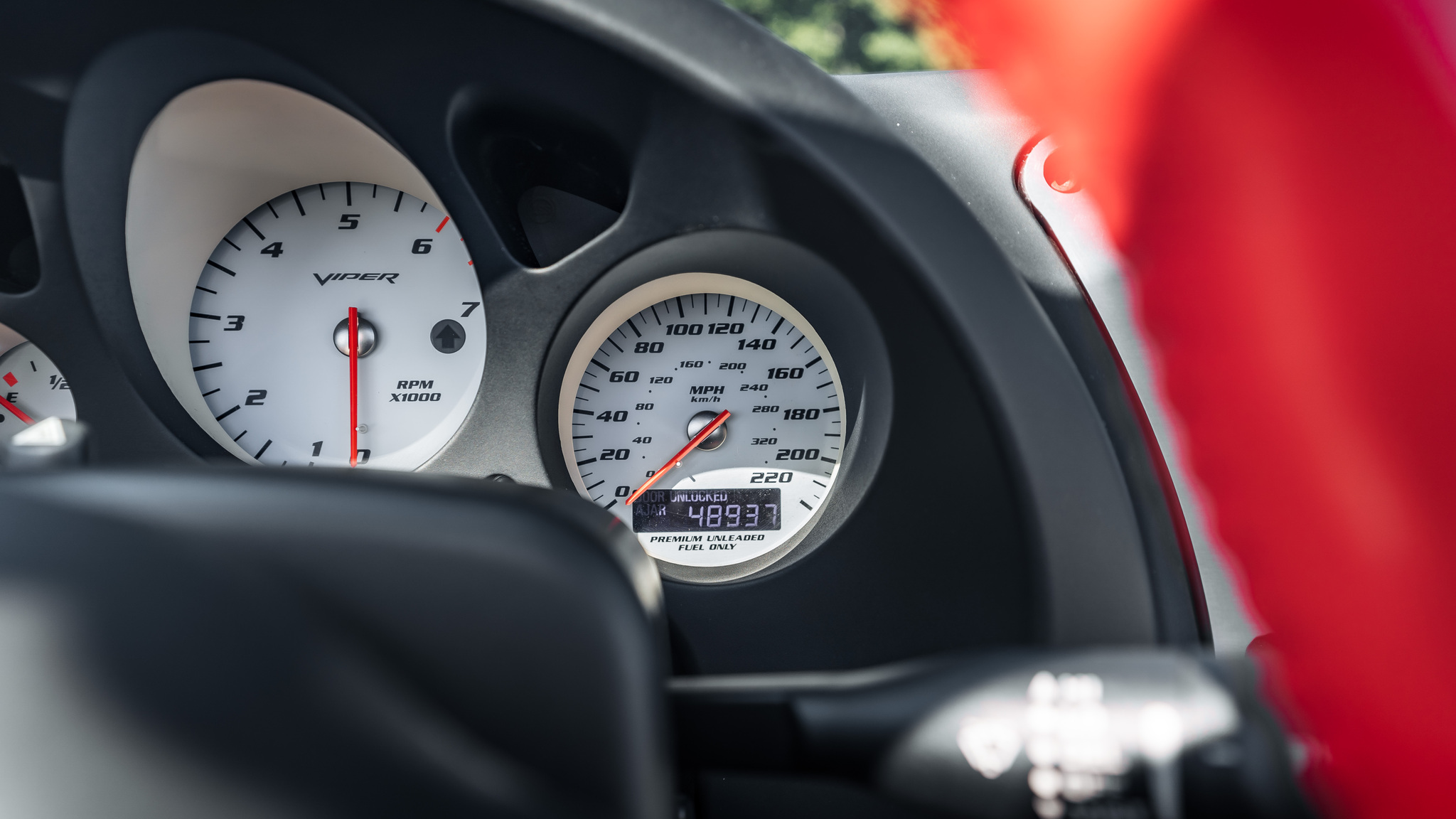Interiörbild 2004 Dodge Viper Mamba Edition