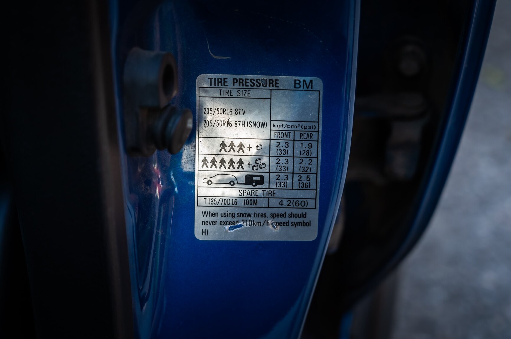 Interiörbild 1999 Subaru Impreza GT