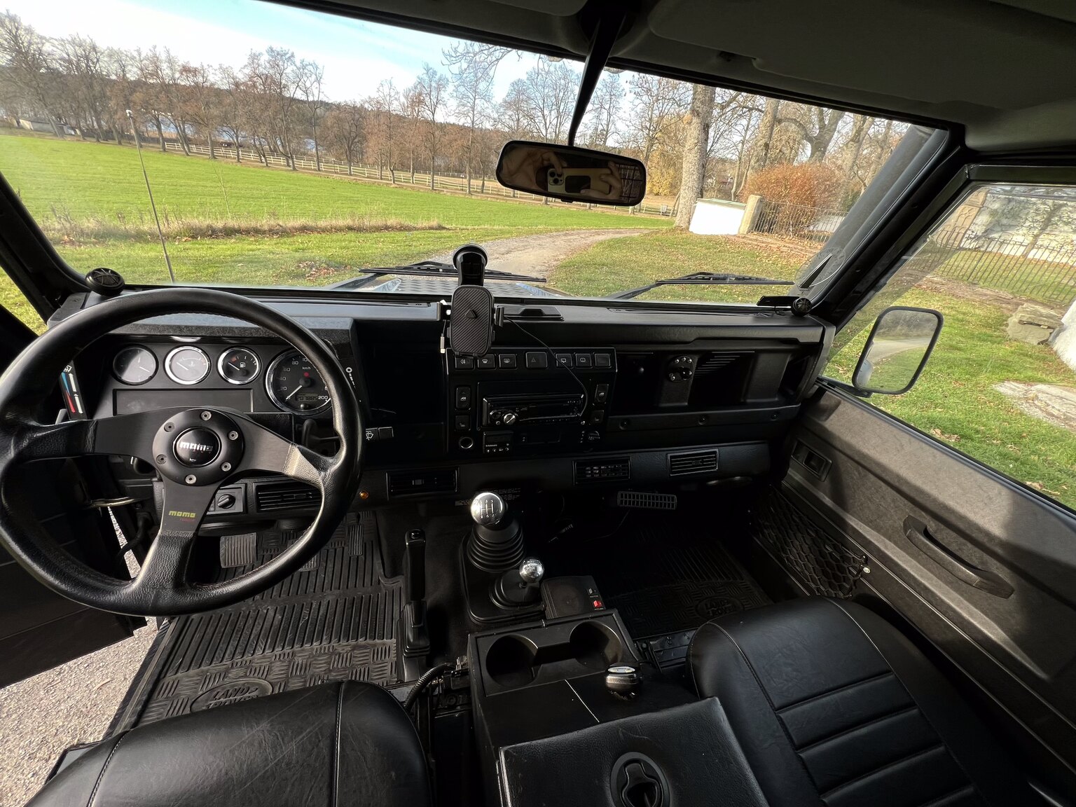 Interiörbild 2002 Land Rover Defender 90 2.5 Td5