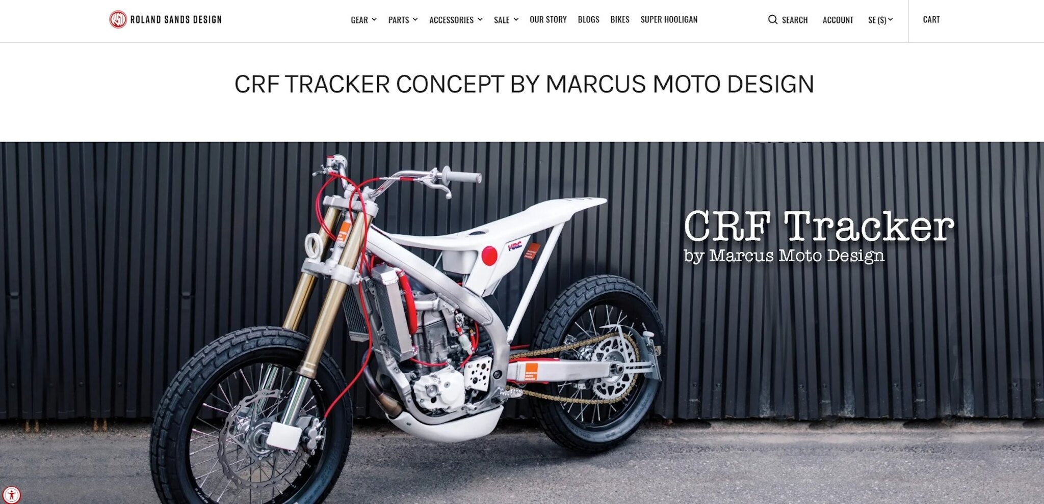 Dokumentation för 2006 Marcus Moto Design CRF Tracker