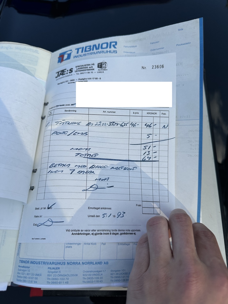 Dokumentation för 1947 Volvo PV 444 1947