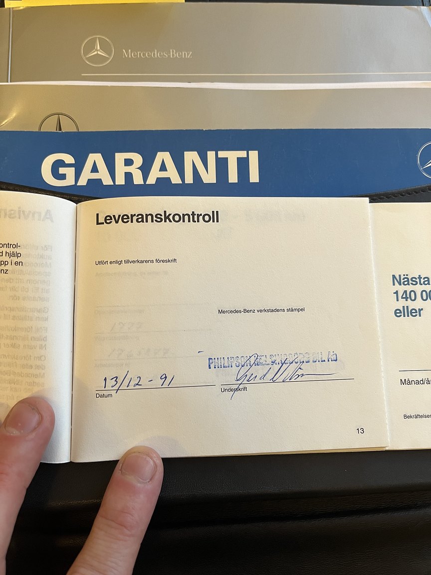 Dokumentation för 1992 Mercedes-Benz 600 SEL