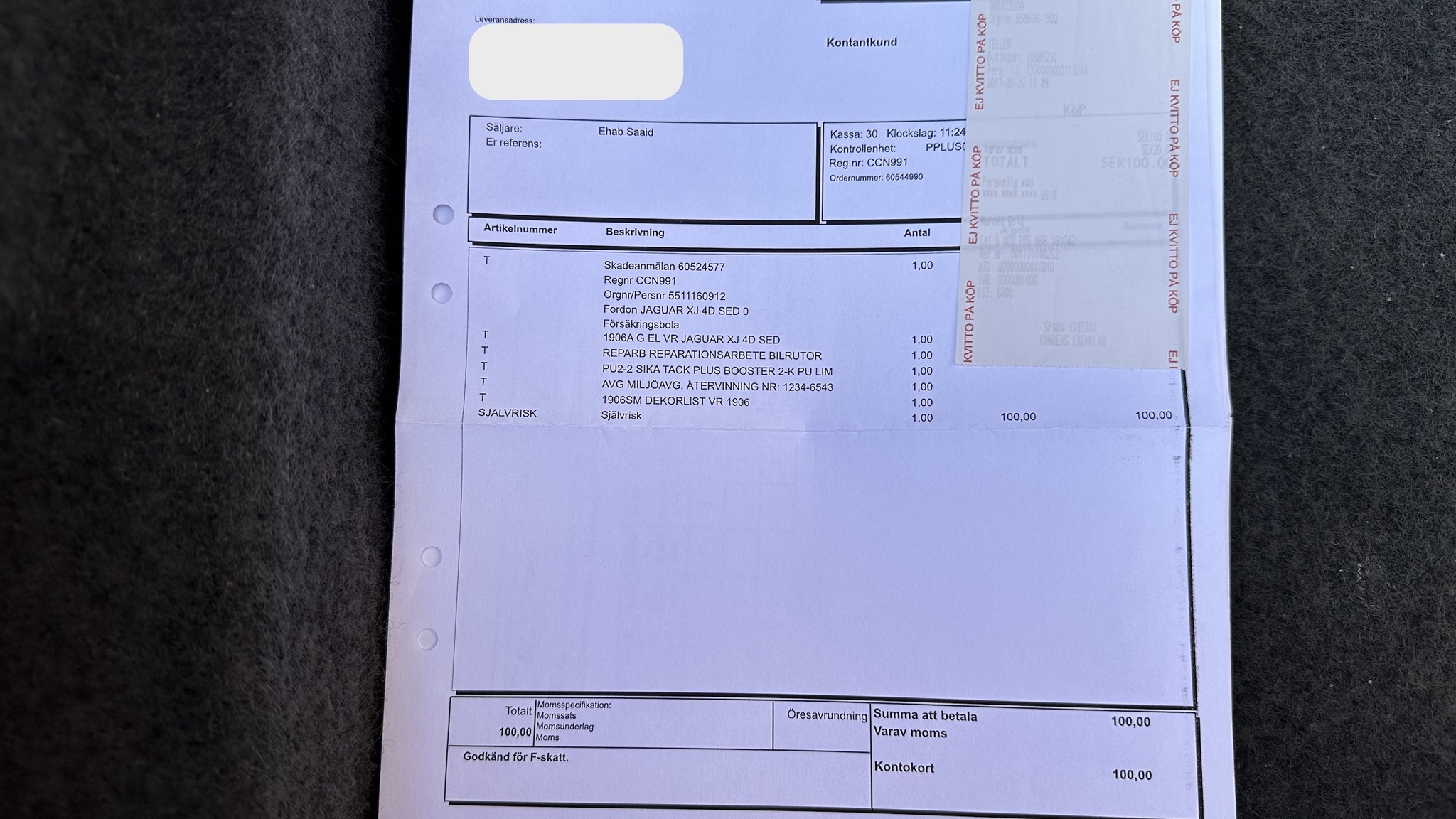 Dokumentation för 1997 Jaguar XJ 4.0 Executive