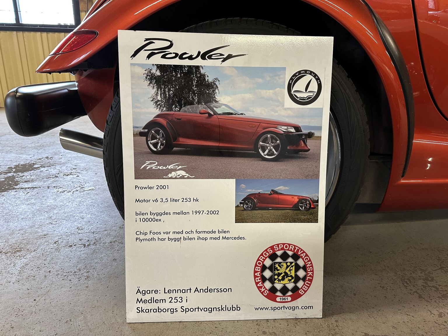 2001 Plymouth Prowler, Övrigt