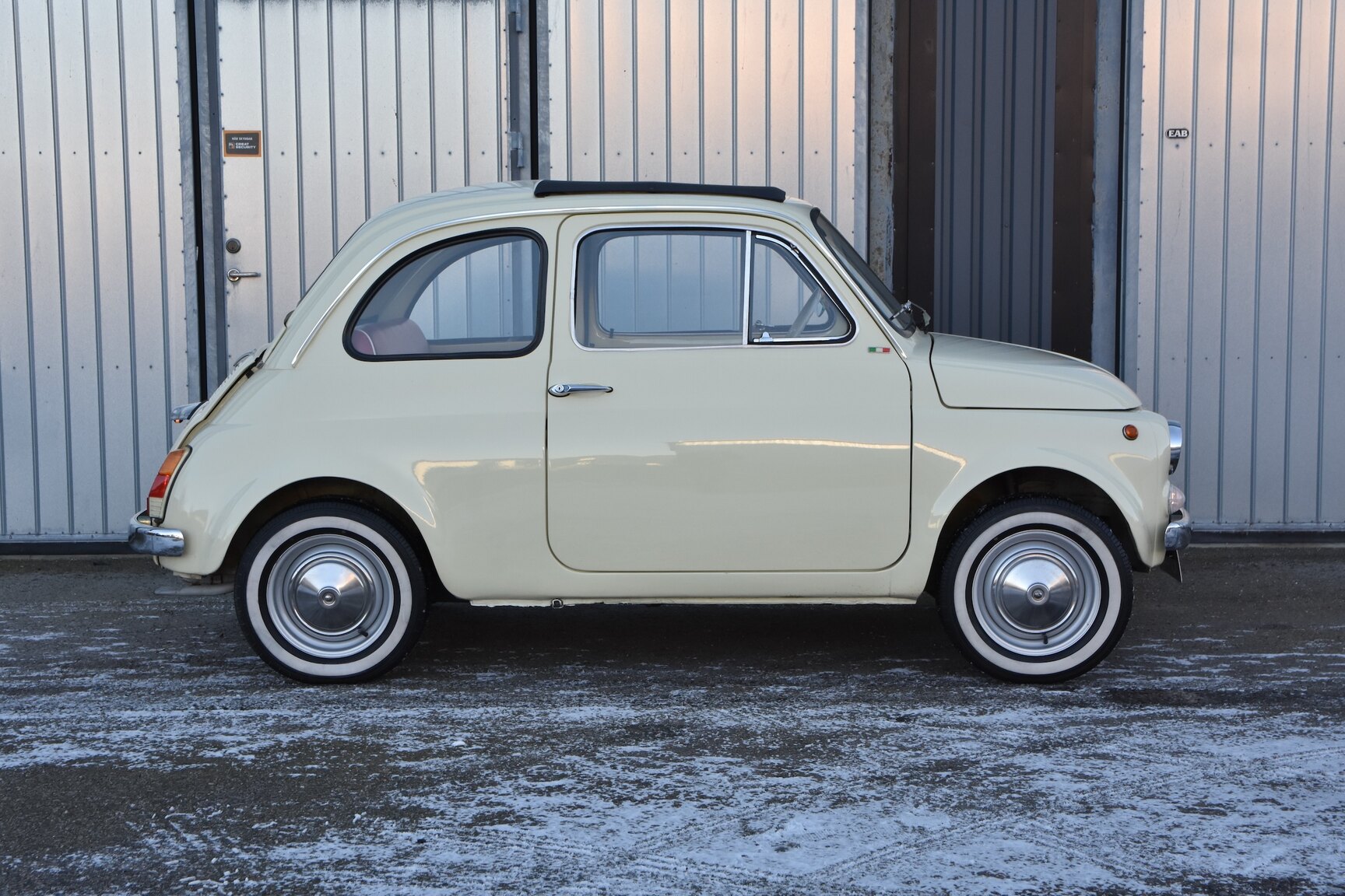 Exteriörbild på 1968 Fiat 500