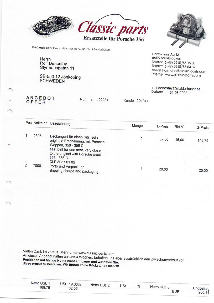 Documentation for 1964 Porsche 356 C (32)