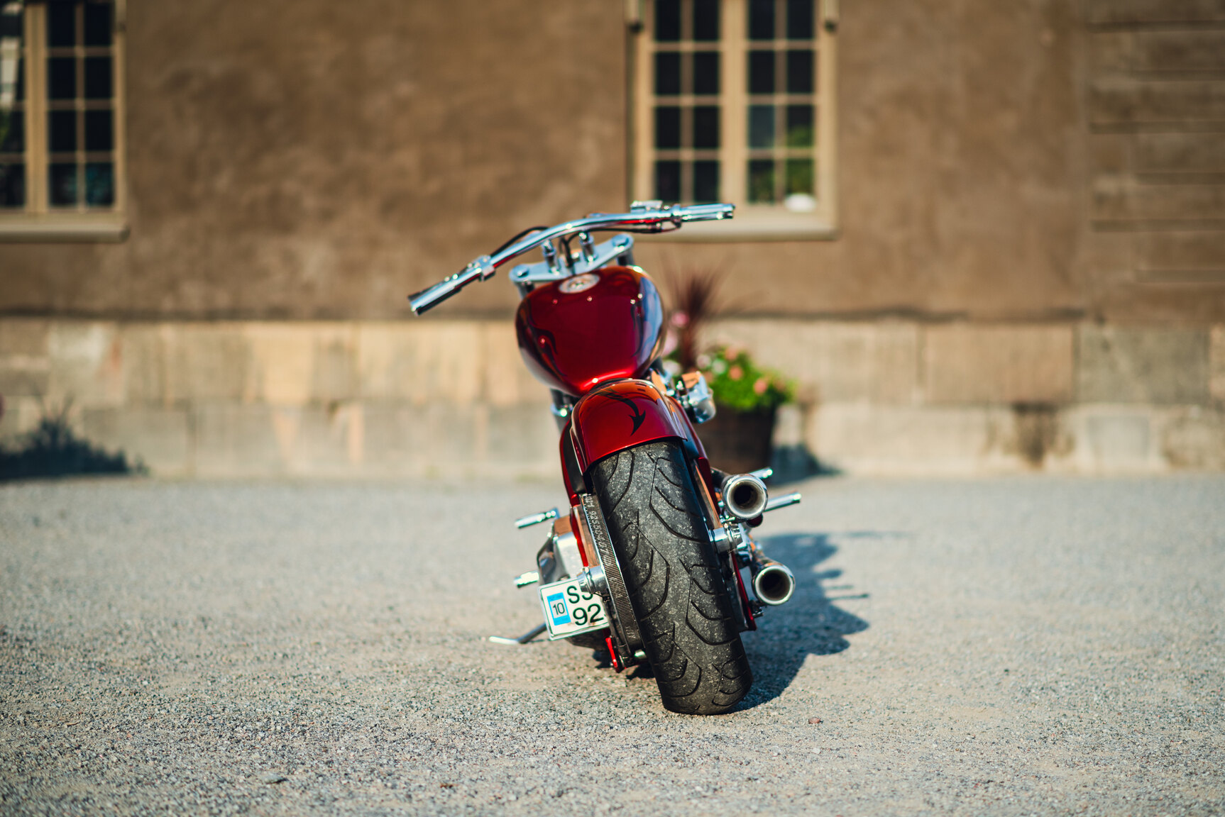 Exteriörbild på 2001 Unique Custom Cycles Red Inferno