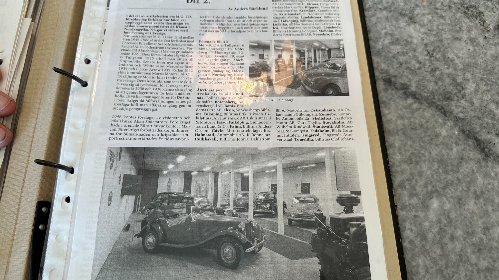 Dokumentation, 1951 MG TD MIDGET