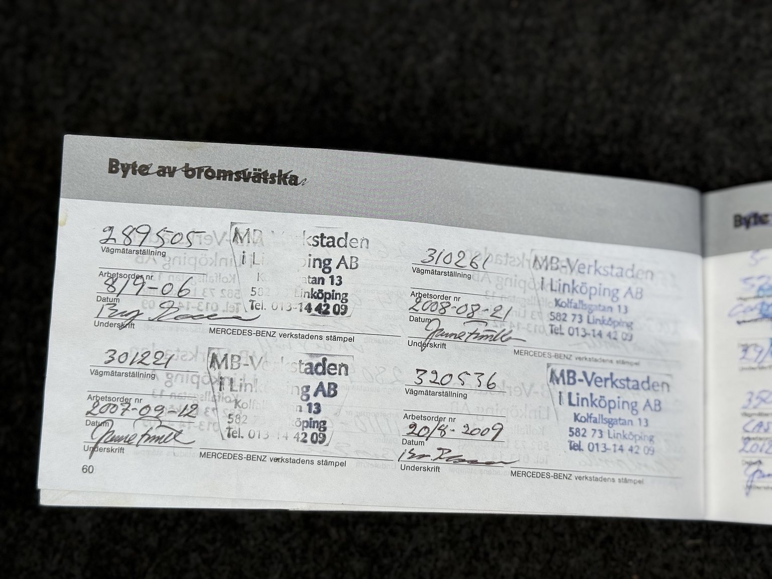 Documentation for 1989 Mercedes-Benz 190 E