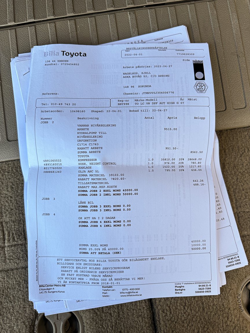Documentation for 2008 Toyota Land Cruiser 4.5 4WD V8