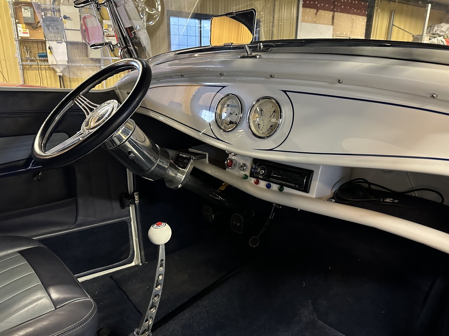 Interior image of 1932 Custom Ford Rod White Ice