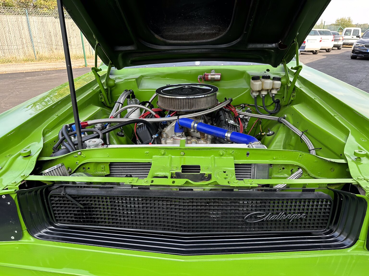 Image of 1970 Dodge Challenger Race Car mechanics