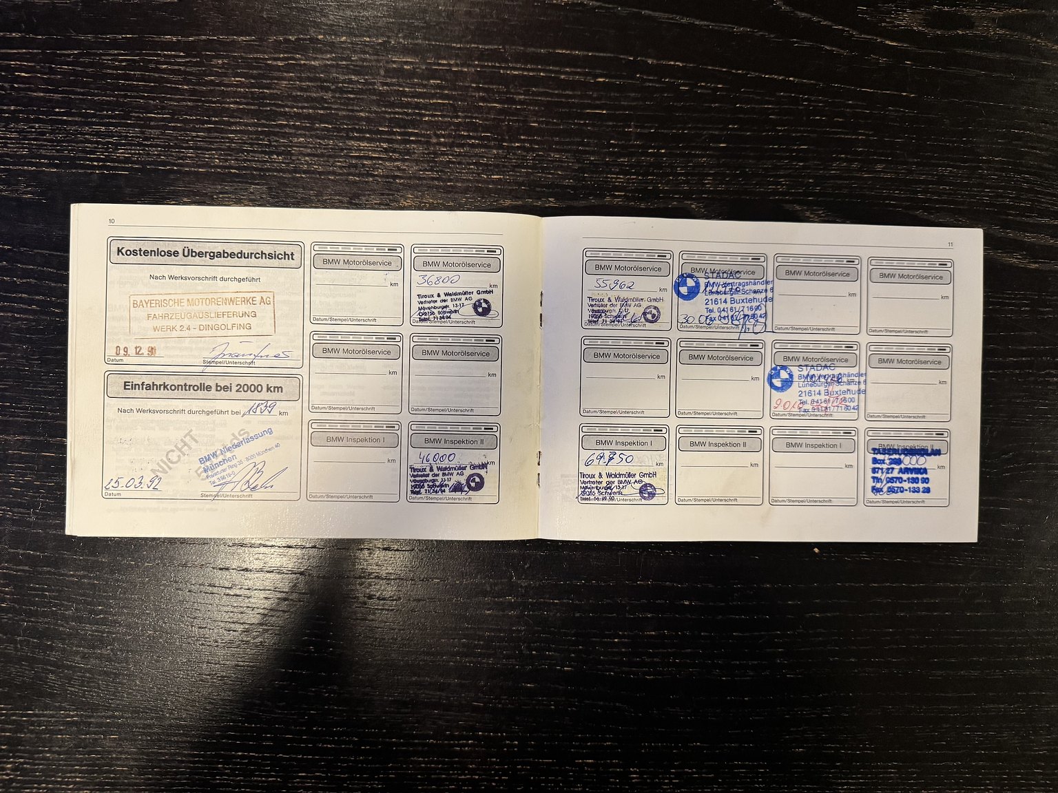 Dokumentation för 1992 BMW 850i 6-speed manual - NO RESERVE