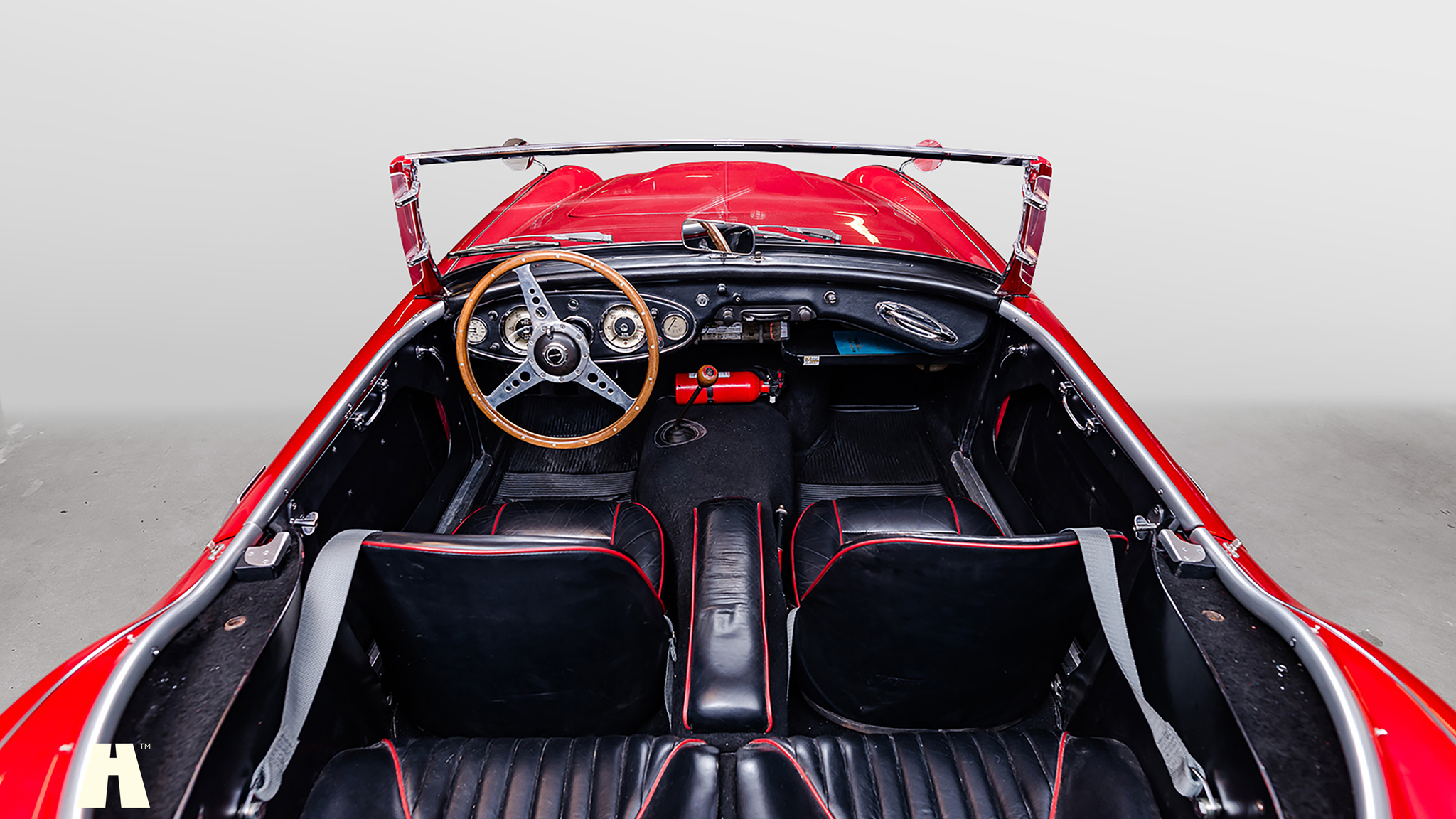 Interiörbild 1960 Austin Healey 3000 MK1