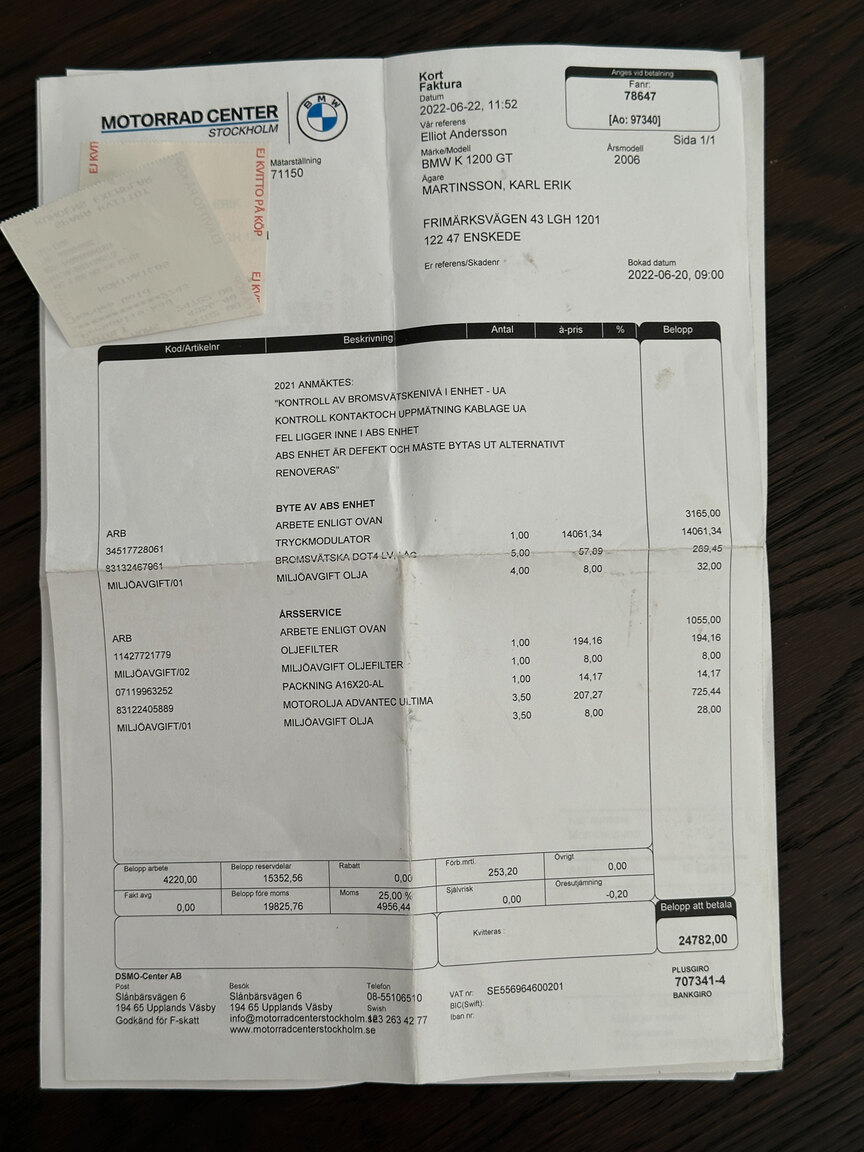 Dokumentation för 2006 BMW K 1200 GT  (12)