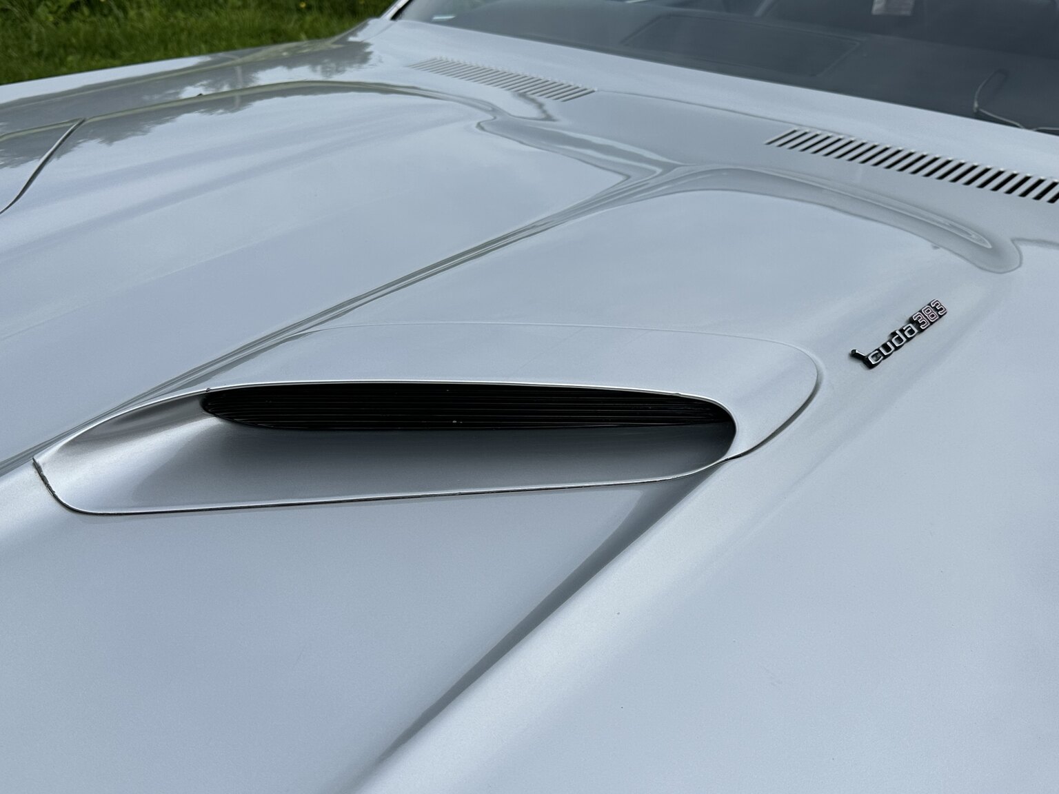 Exteriörbild på 1970 Plymouth Cuda 383