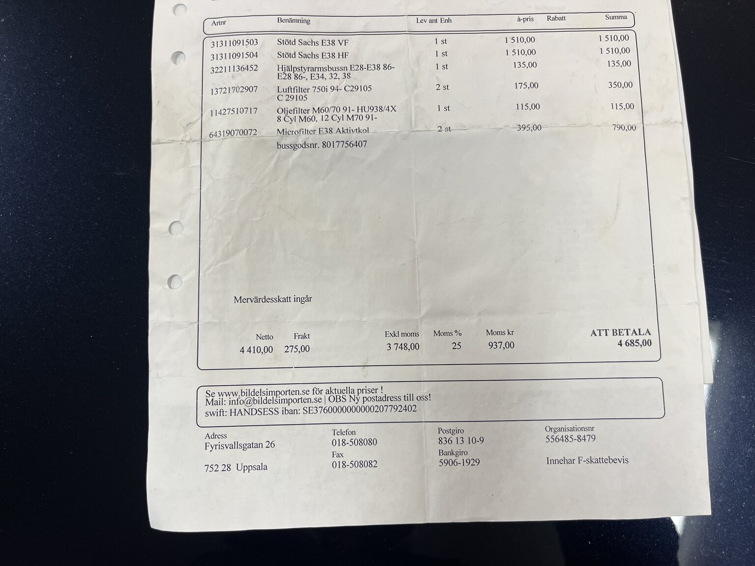 Documentation for 1996 BMW 750IA (16)