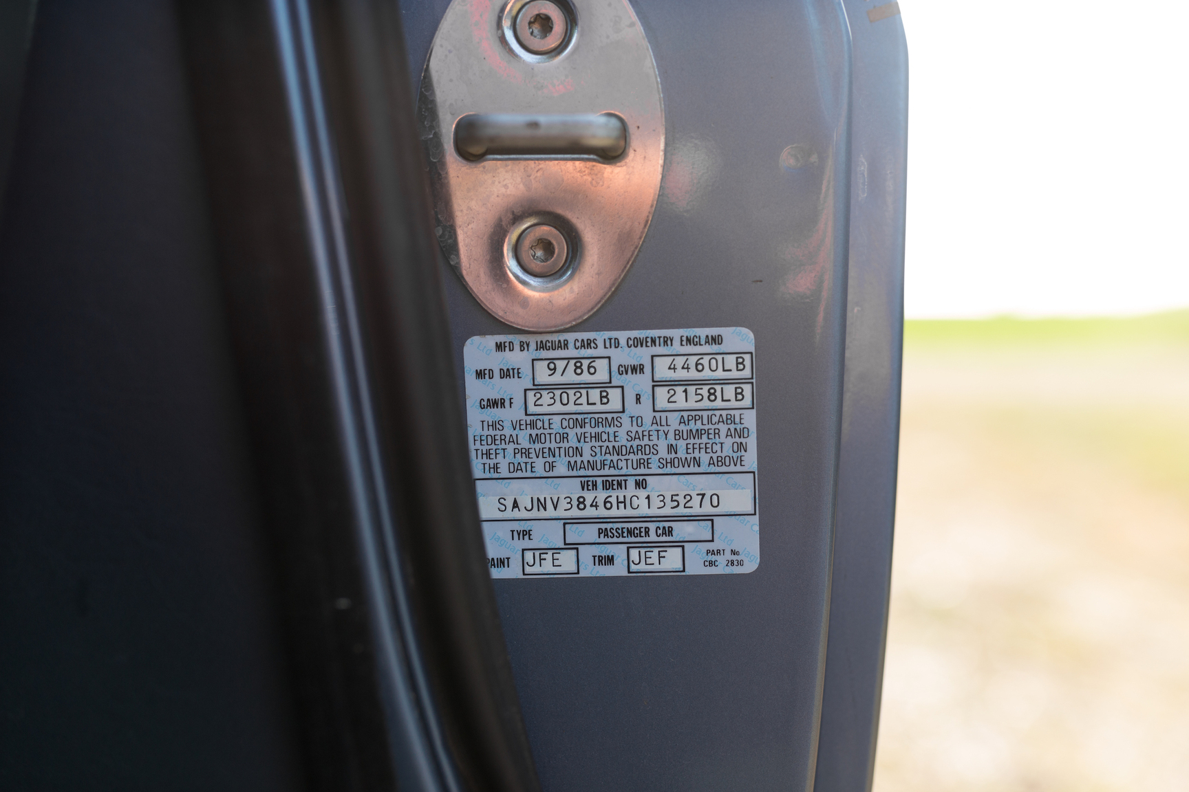 Innenraumfoto von 1987 Jaguar Xj-SC (42)