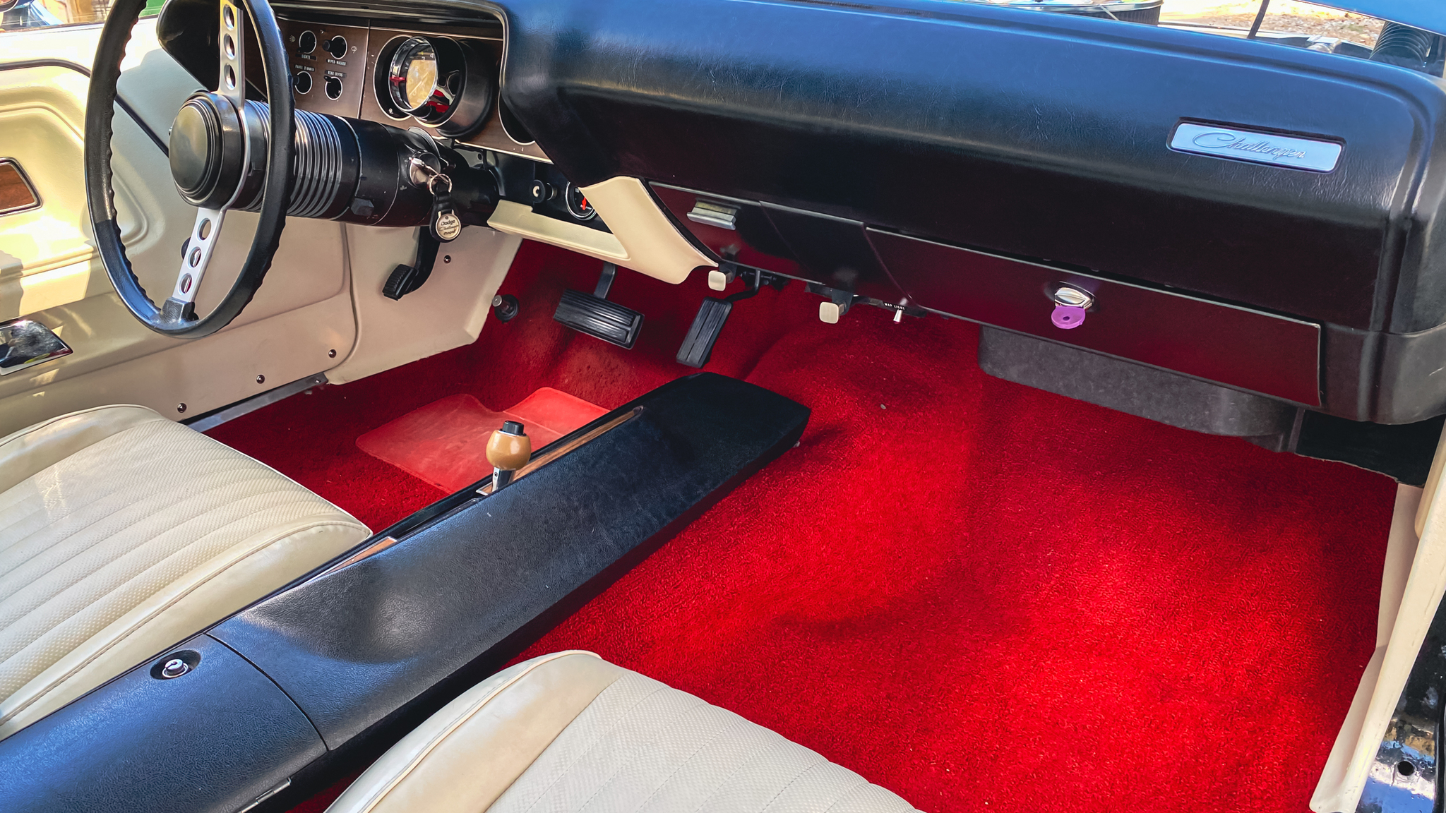 Interiörbild 1974 Dodge Challenger 340